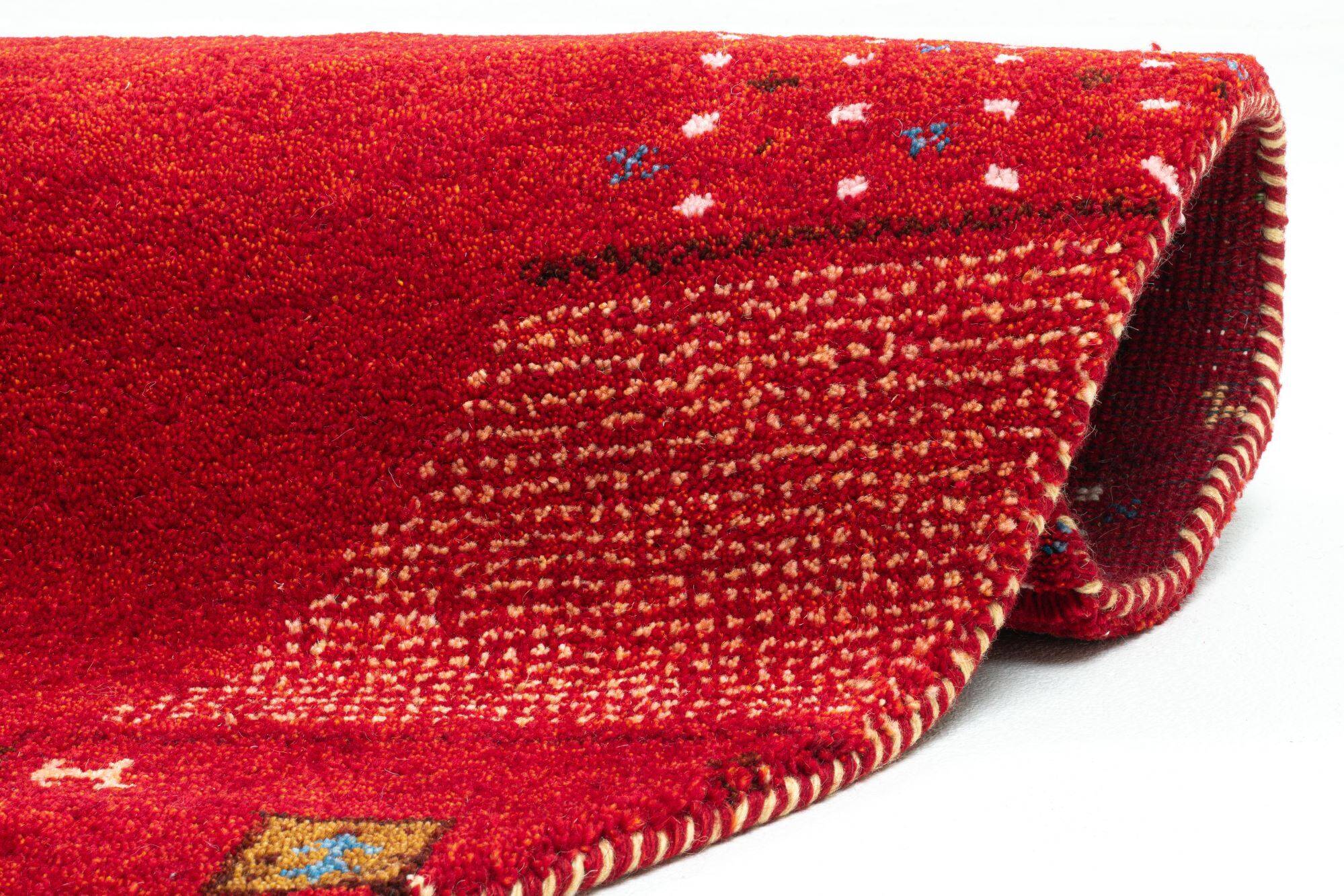 Gabbeh Teppich Denver Handgeknüpft Rund Gabbeh Teppich Denver Handgeknüpft Rund