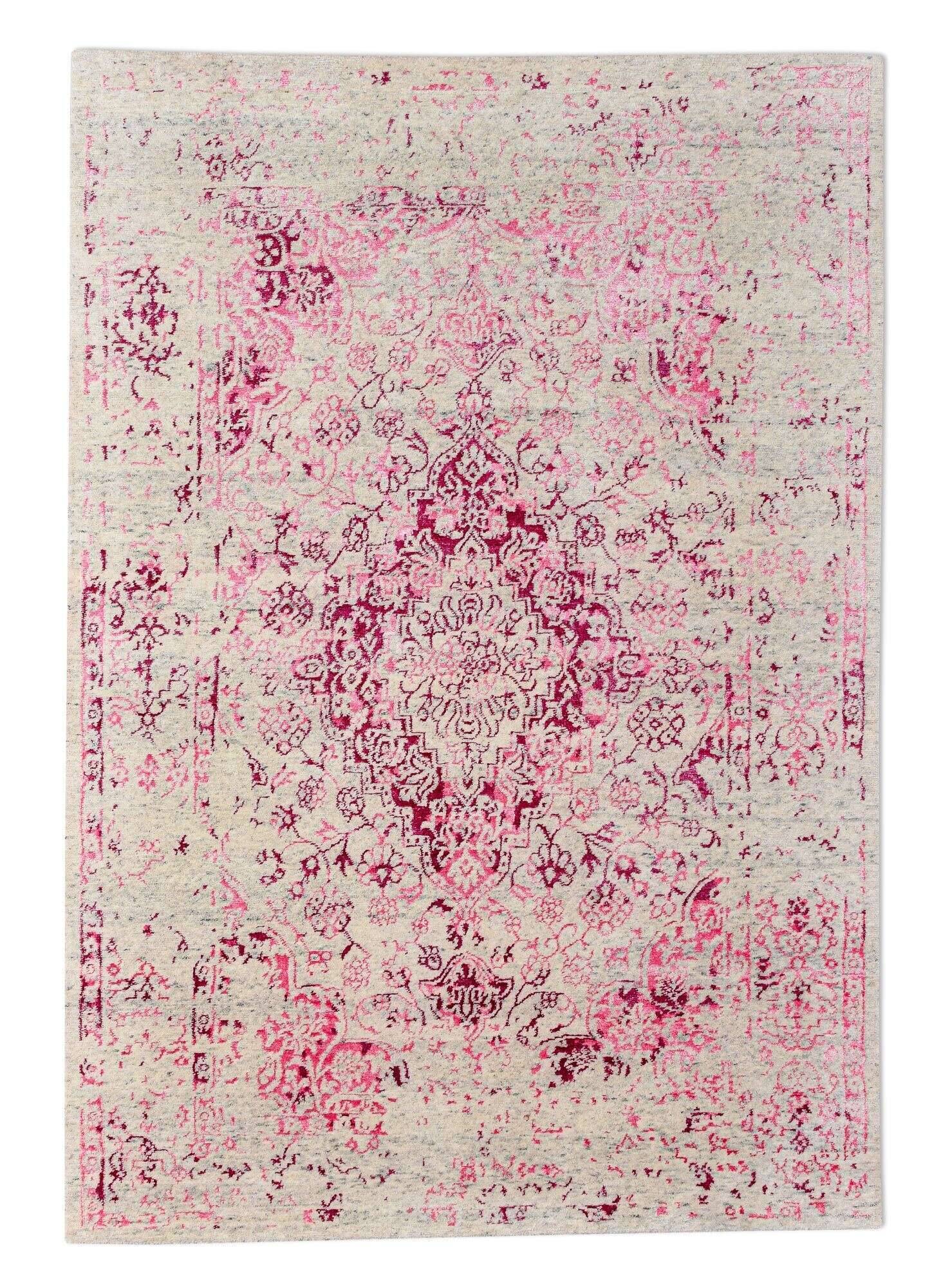 queenscity_zo-2201-17_640silver_408763_1 Vintage Teppich Queenscity 160x230cm Handgeknüpft Wolle Viskose