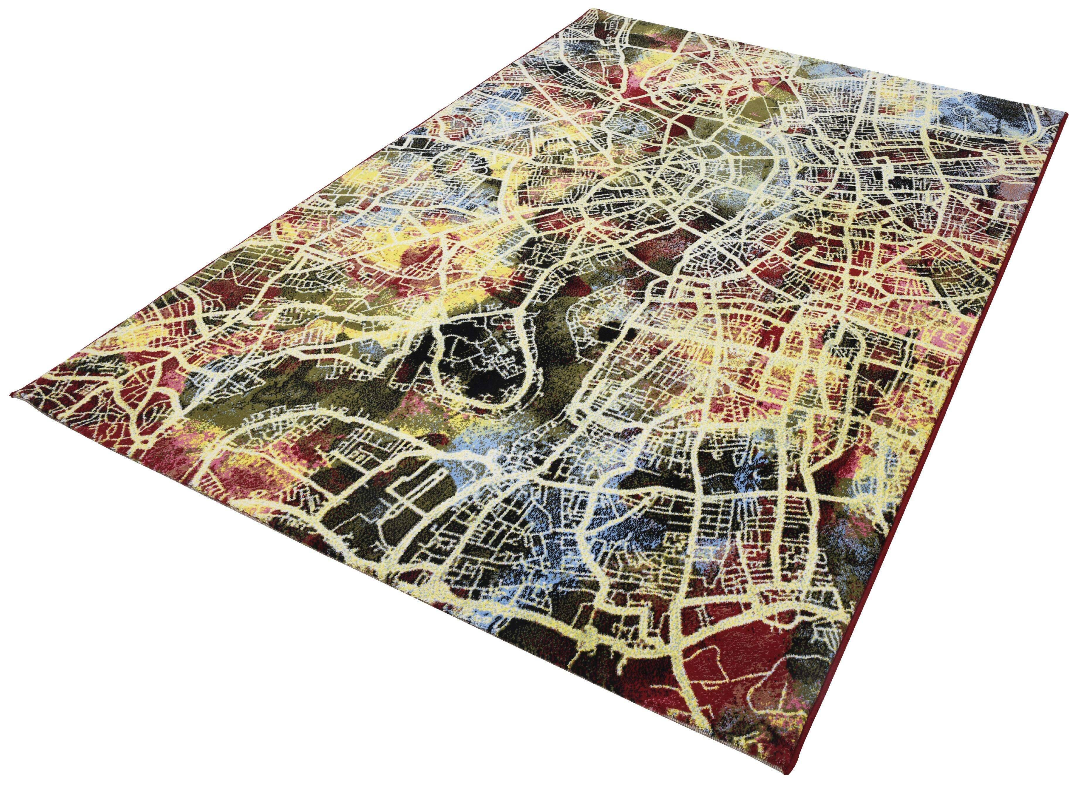 Design Teppich Galerie 615 Schurwolle Naturteppich