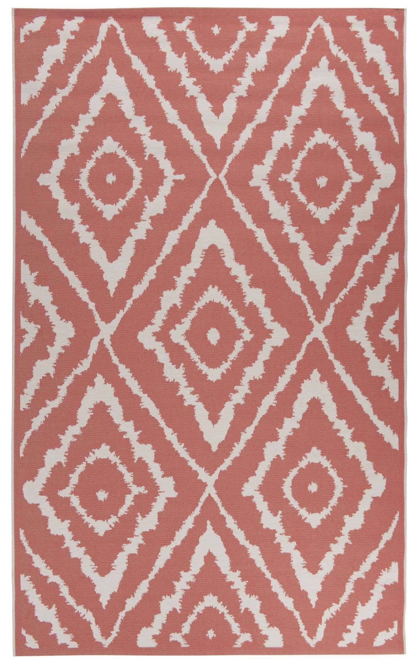 Garden_Pattern_200red_415465_1 Outdoor Teppich Garden Pattern 270 rot Rautenmuster