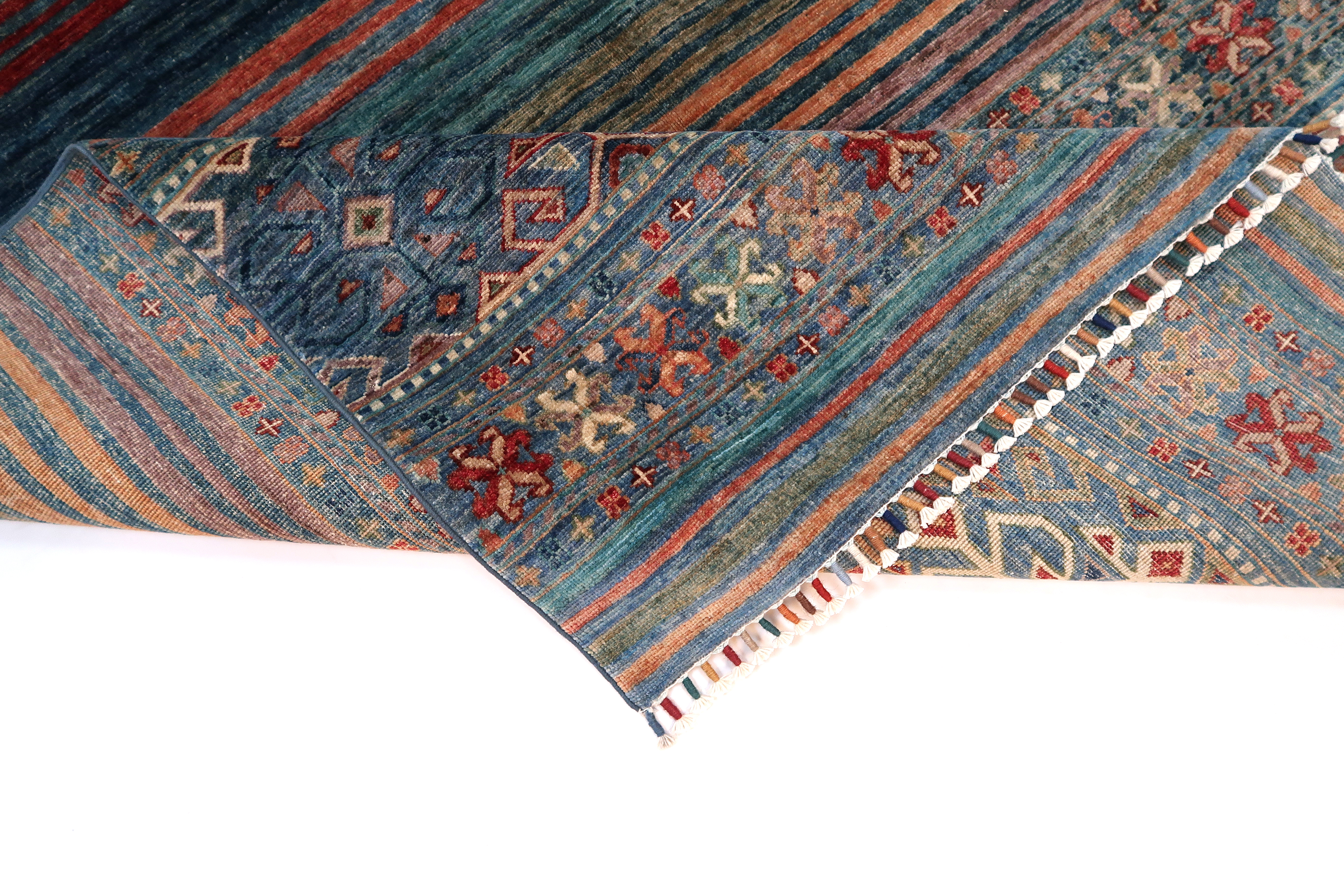 Smaragd Orientteppich Handgeknüpft 169x236 cm Schurwolle