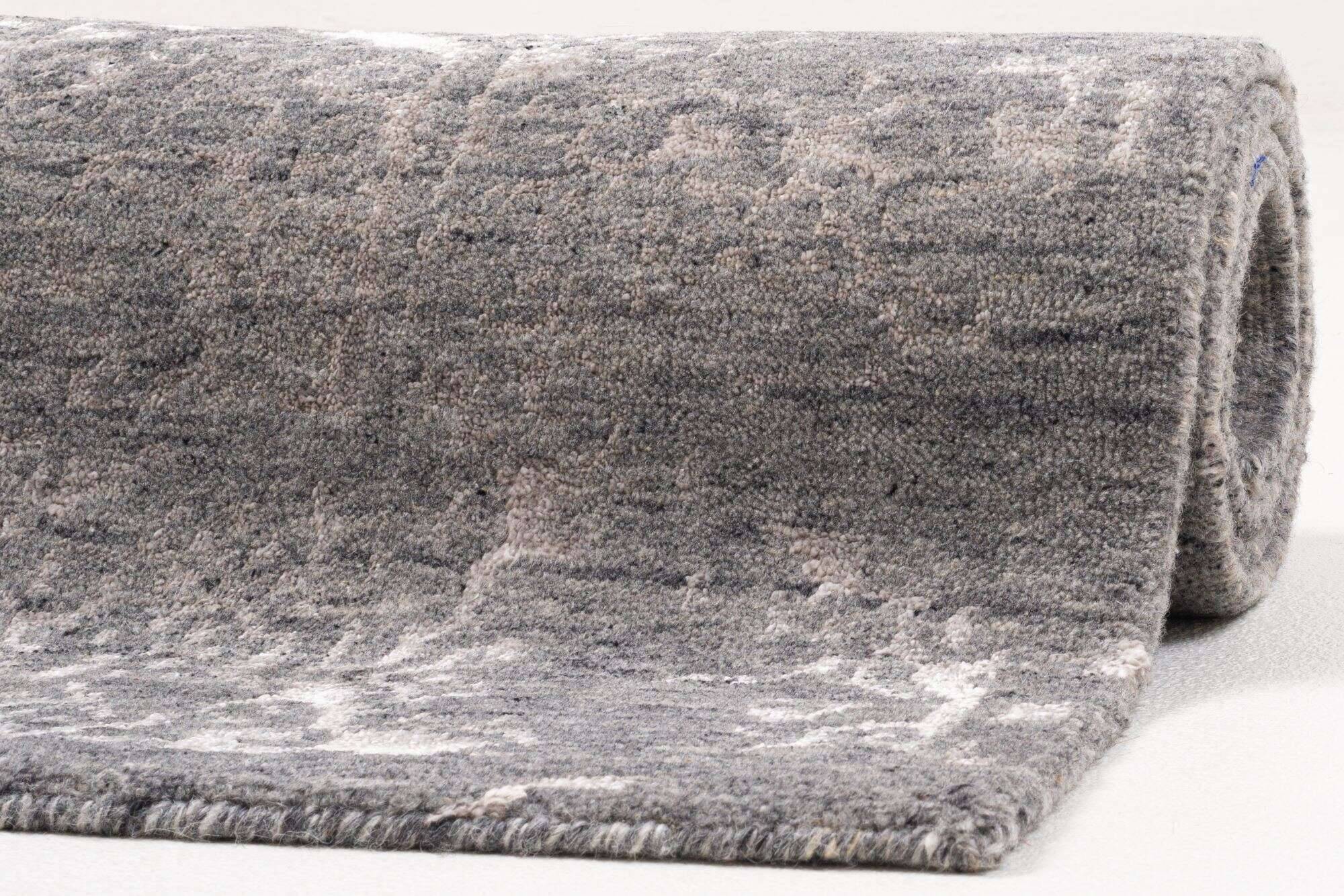 queensvillage_zo-2204-17_650grey_409275_11 Vintage Teppich Queensvillage 160x230cm Handgeknüpft Wolle Viskose