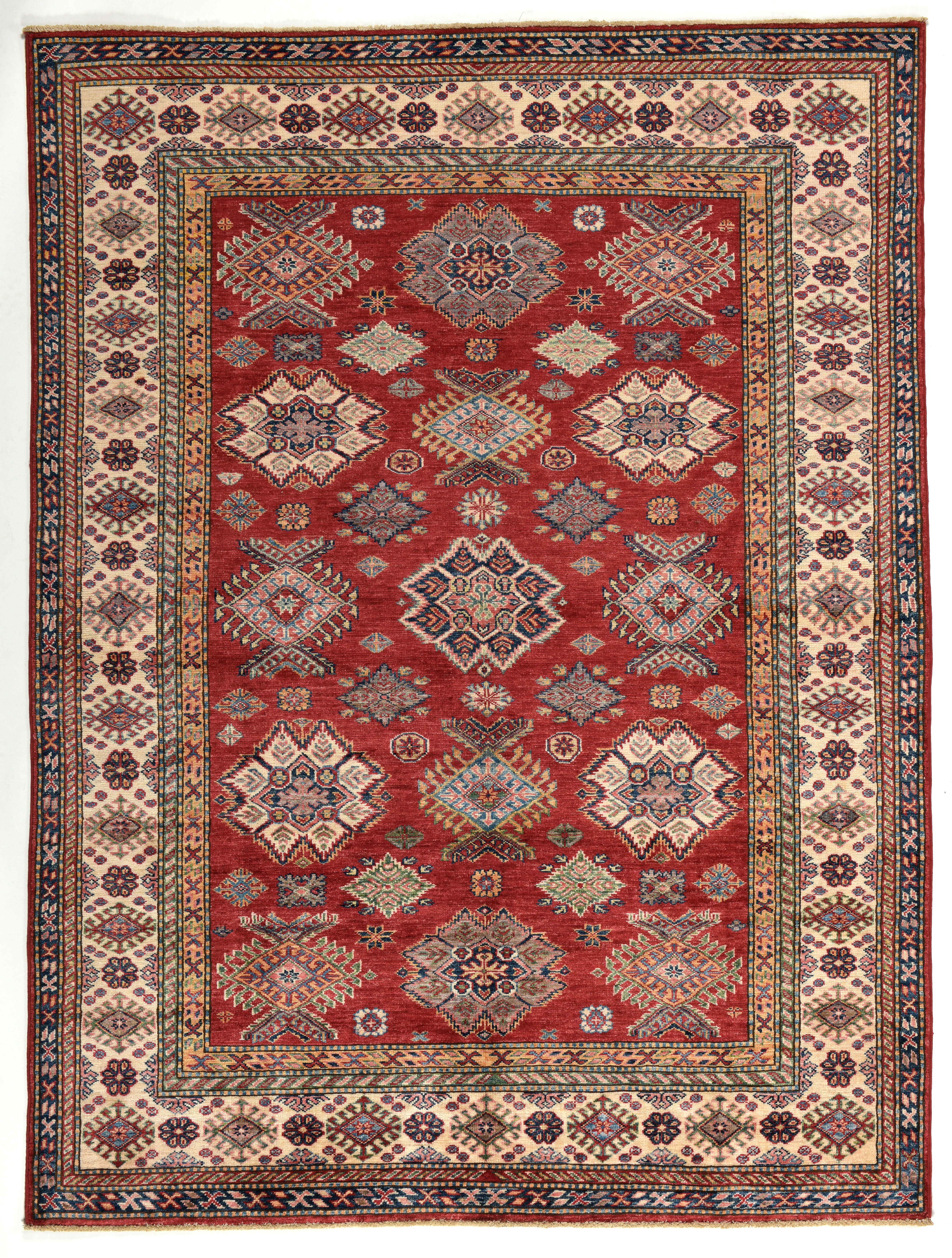 Kazak super Orientteppich Handgeknüpft 173 x230 cm Schurwolle Kazak super Orientteppich Handgeknüpft 173 x230 cm Schurwolle