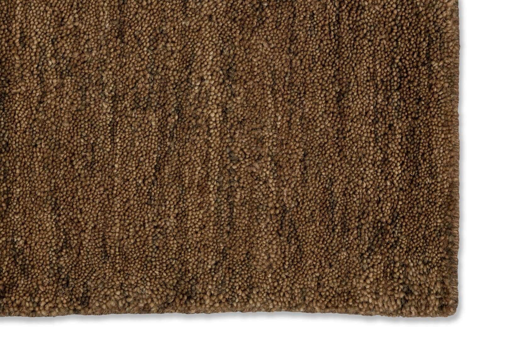 Barolo 6677 handgewebter Teppich aus Wolle braun Wunschmaß