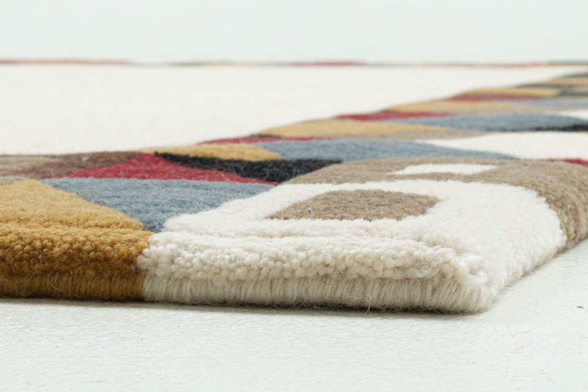 Nepal Teppich Baktapur Elegance Design Handgeknüpft 160x230 cm beige