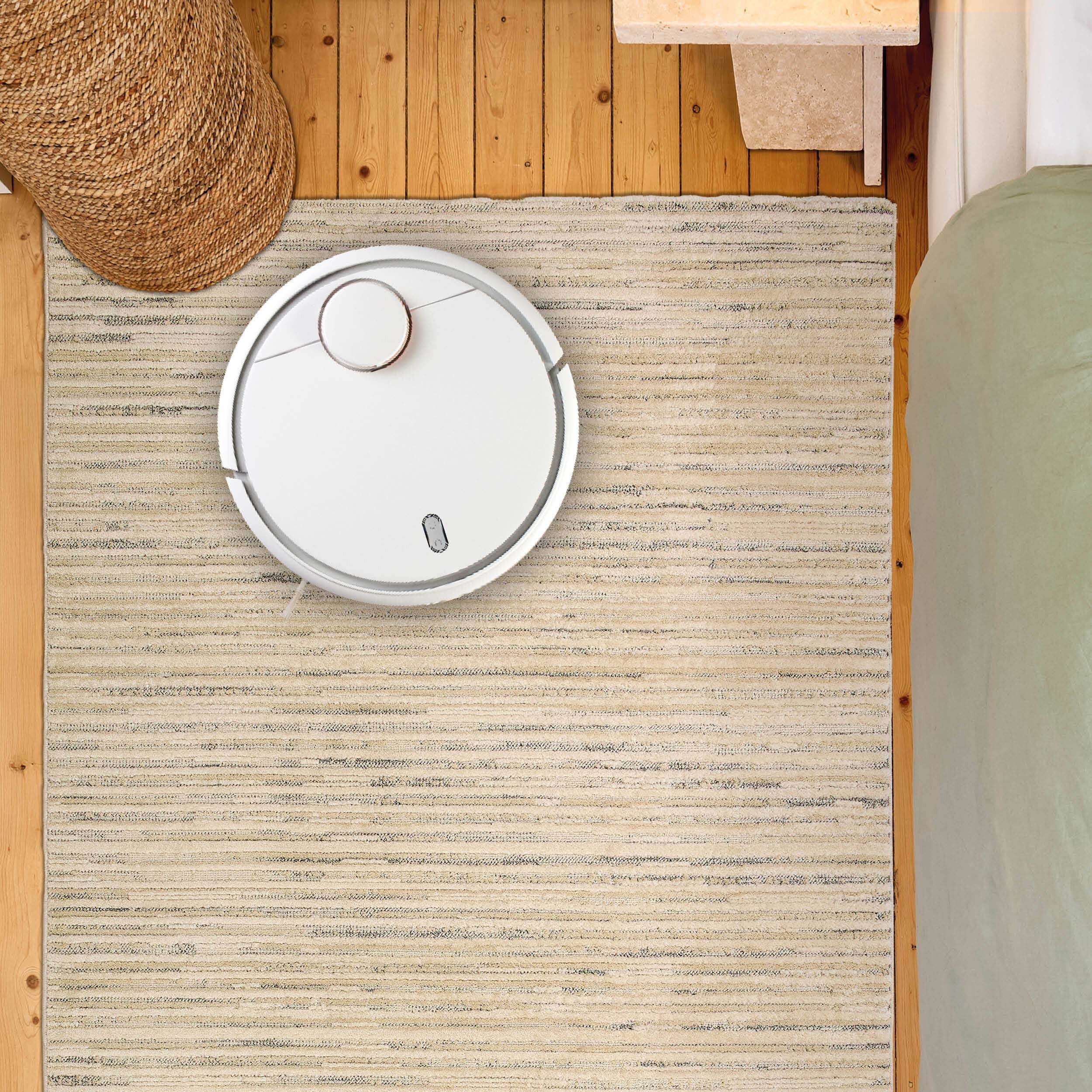 Wohnteppich Lou D.253 C. 003 Streifen creme-grau Wohnteppich Lou D.253 C. 003 Streifen creme-grau