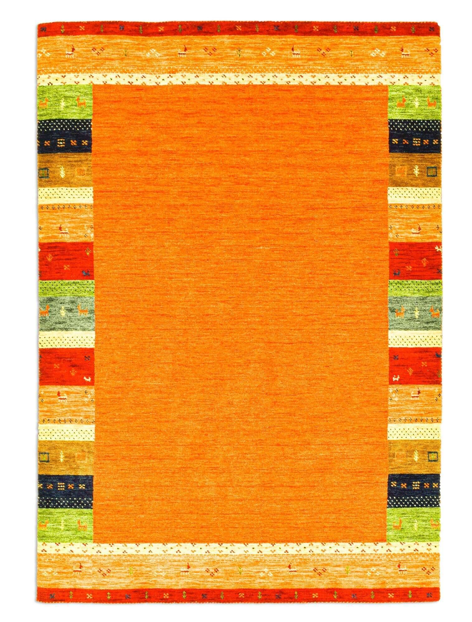 newyorkboxes_zo-2836-19_440rust_416692_1 Gabbeh Teppich Schurwolle ca 160x230 cm orange