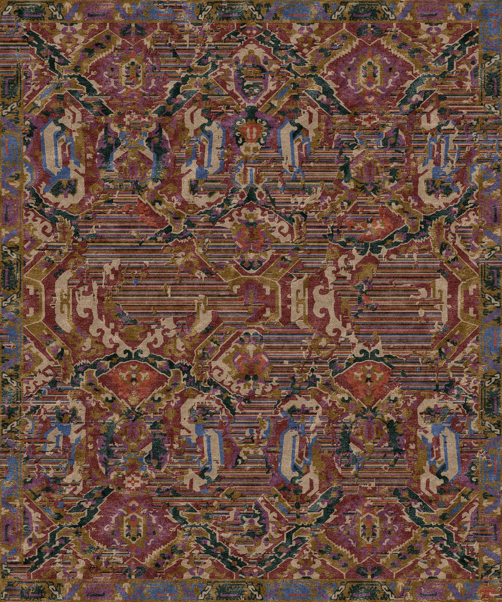 Makalu Nepal Teppich Antique M131 Handgeknüpft im Wunschmaß Makalu Nepal Teppich Antique M131 Handgeknüpft im Wunschmaß