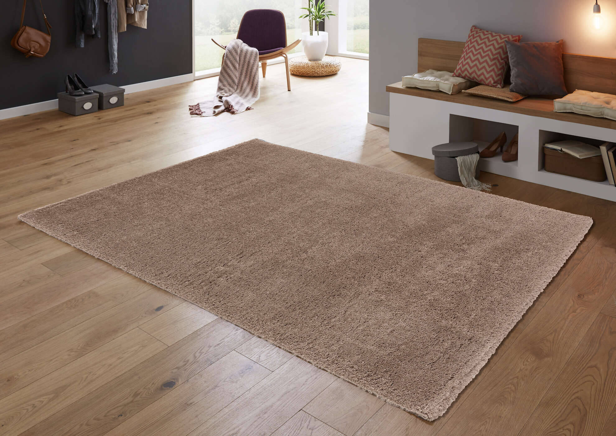 W6673_200_062_New_Livorno_MilieuUXaeztsAFF0jh Teppich Uni Salerno 6673 Kuschelteppich Einfarbig