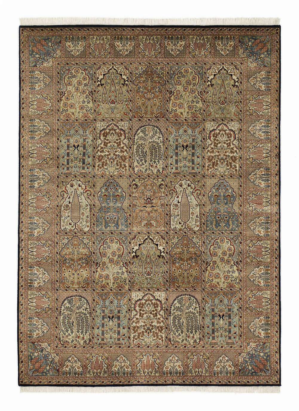 BKSON-939-2 SONAM BAKHTYARI Orientteppich Handgeknüpft Wolle und Seide