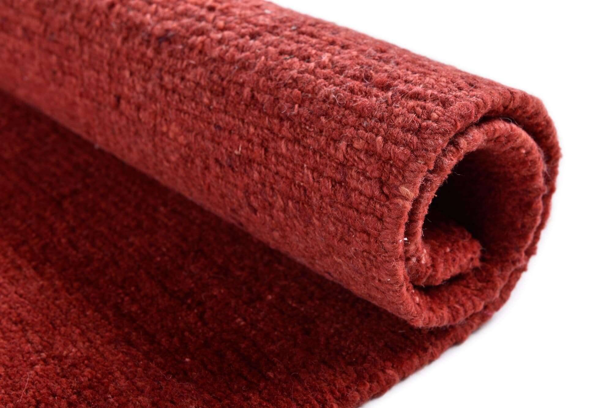 sangri_c4205_200red_425305_11 Nepal Teppich Sangri uni rot im Wunschmaß