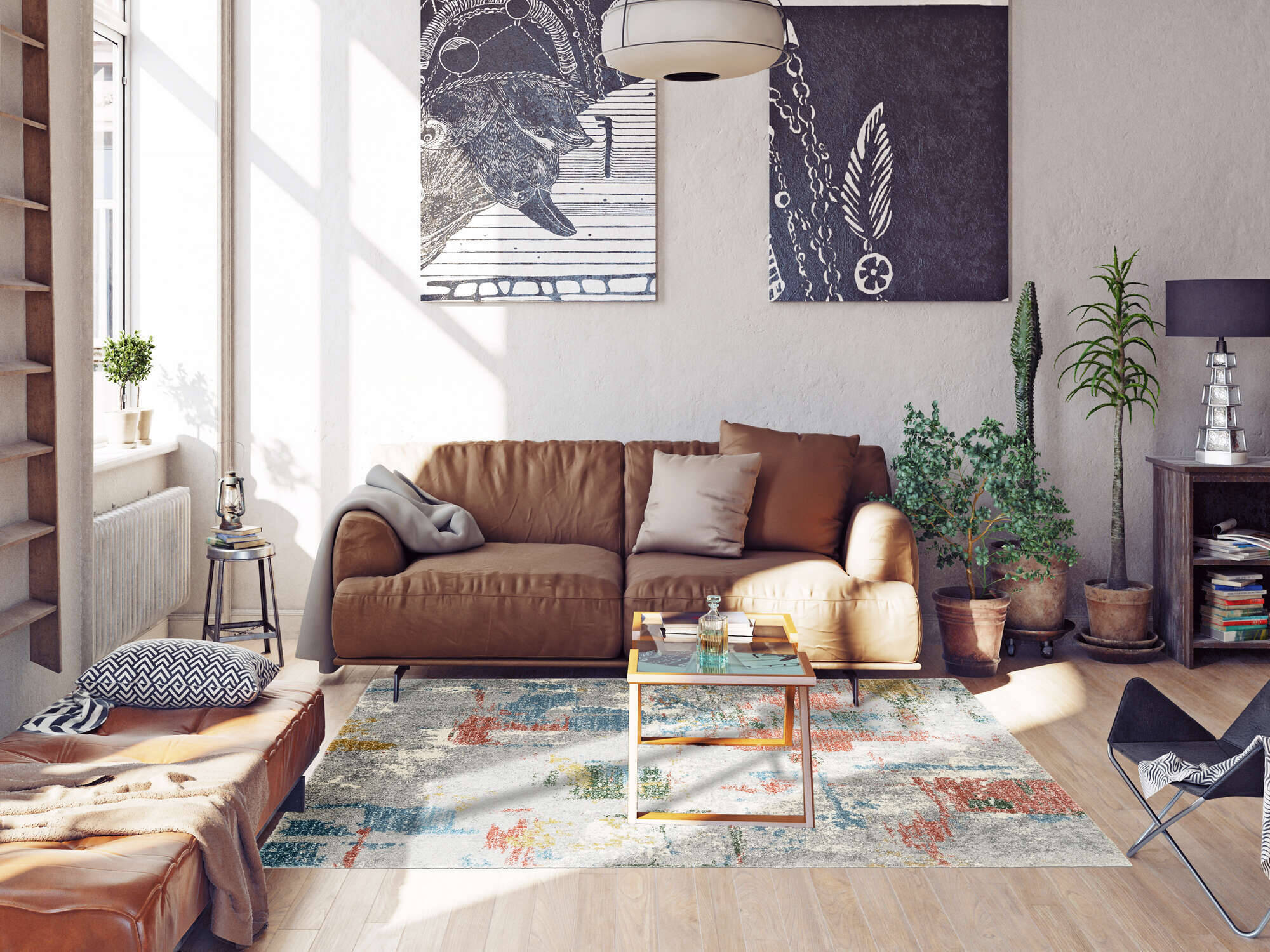 NVI04-598-1 New Villa City Teppich Modern Hochflor