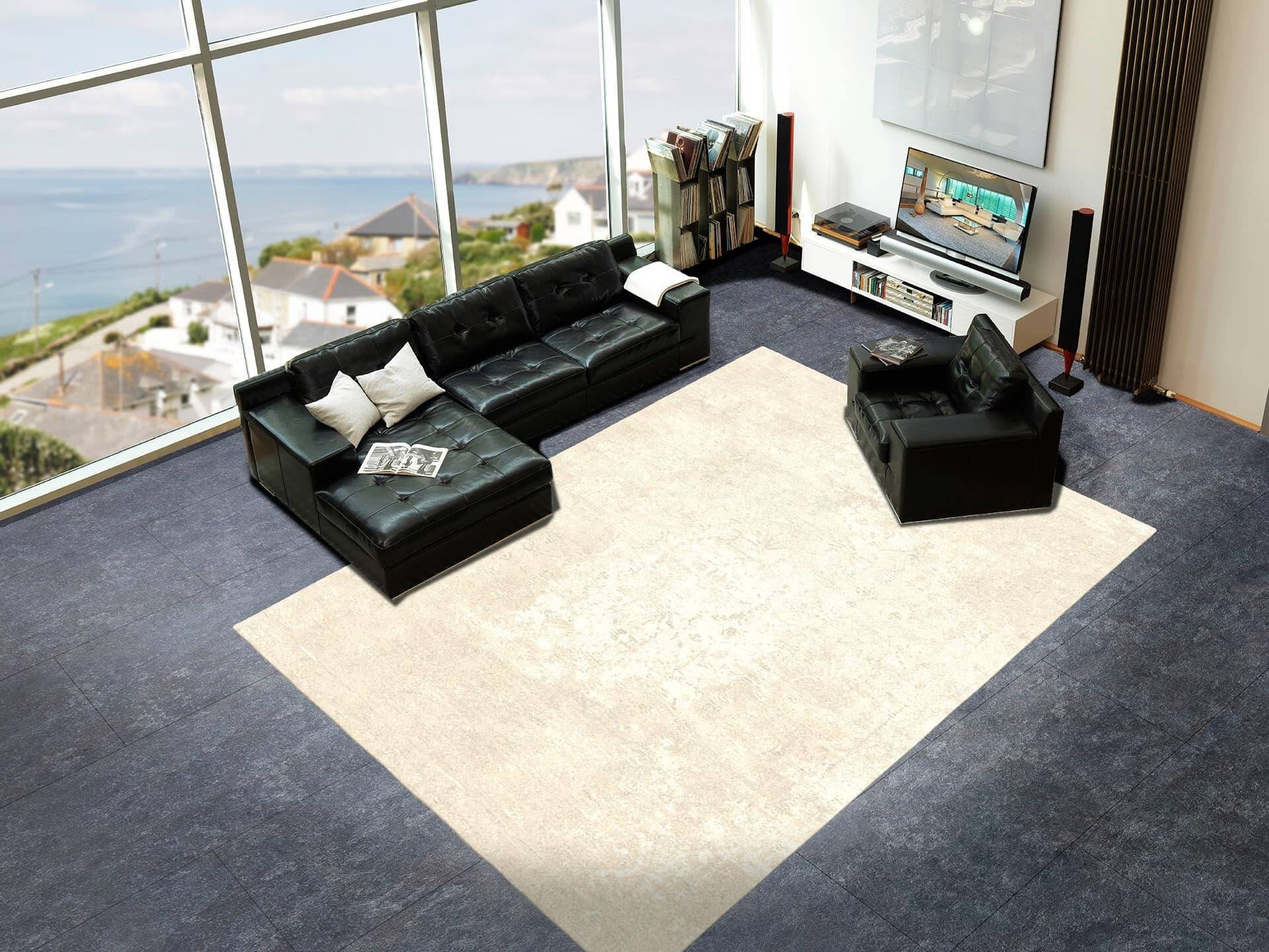 Makalu Nepal Teppich BEIGE Century M001 Handgetuftet im Wunschmaß Makalu Nepal Teppich BEIGE Century M001 Handgetuftet im Wunschmaß