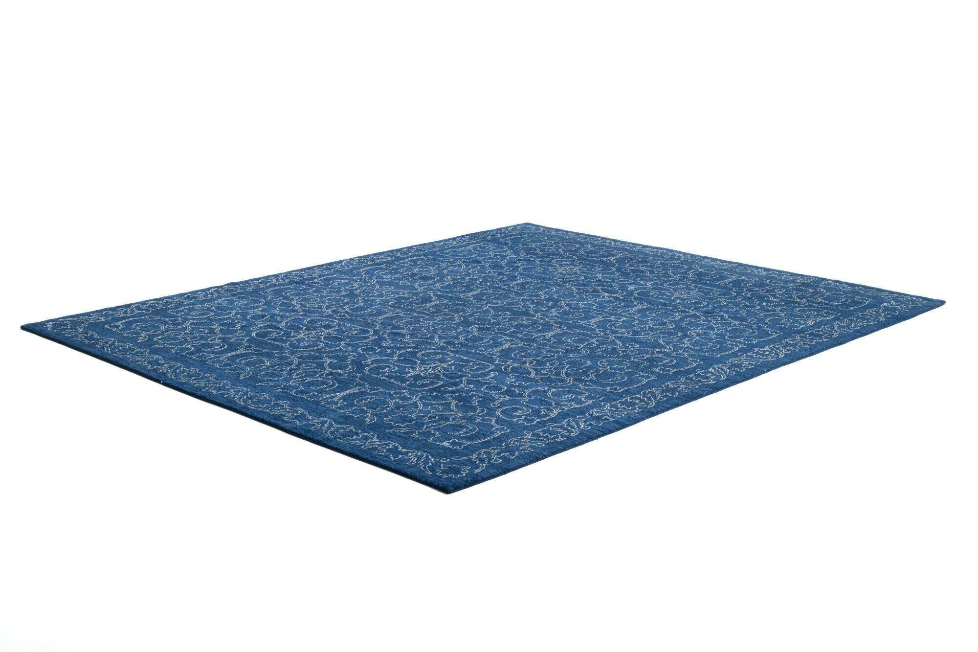 jabusilk30_c3515_700blue_409013_2 Nepal Teppich Jabu Silk 30 Wolle Seide Design Teppich 250x308cm