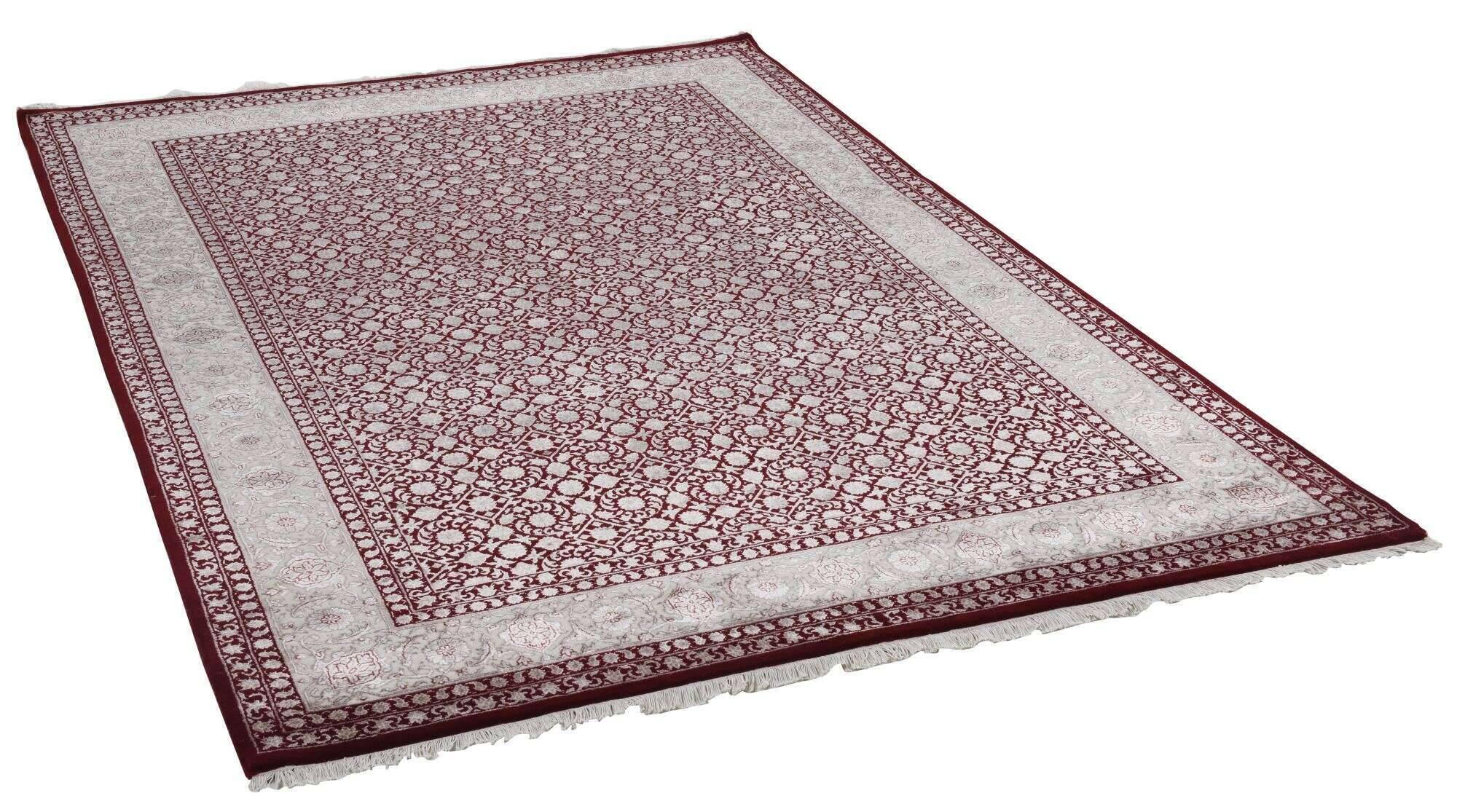sultanabad_herati_562redcream_413236_2 Sultanabad Handgeknüpft Klassisch Wolle Viskose rot creme