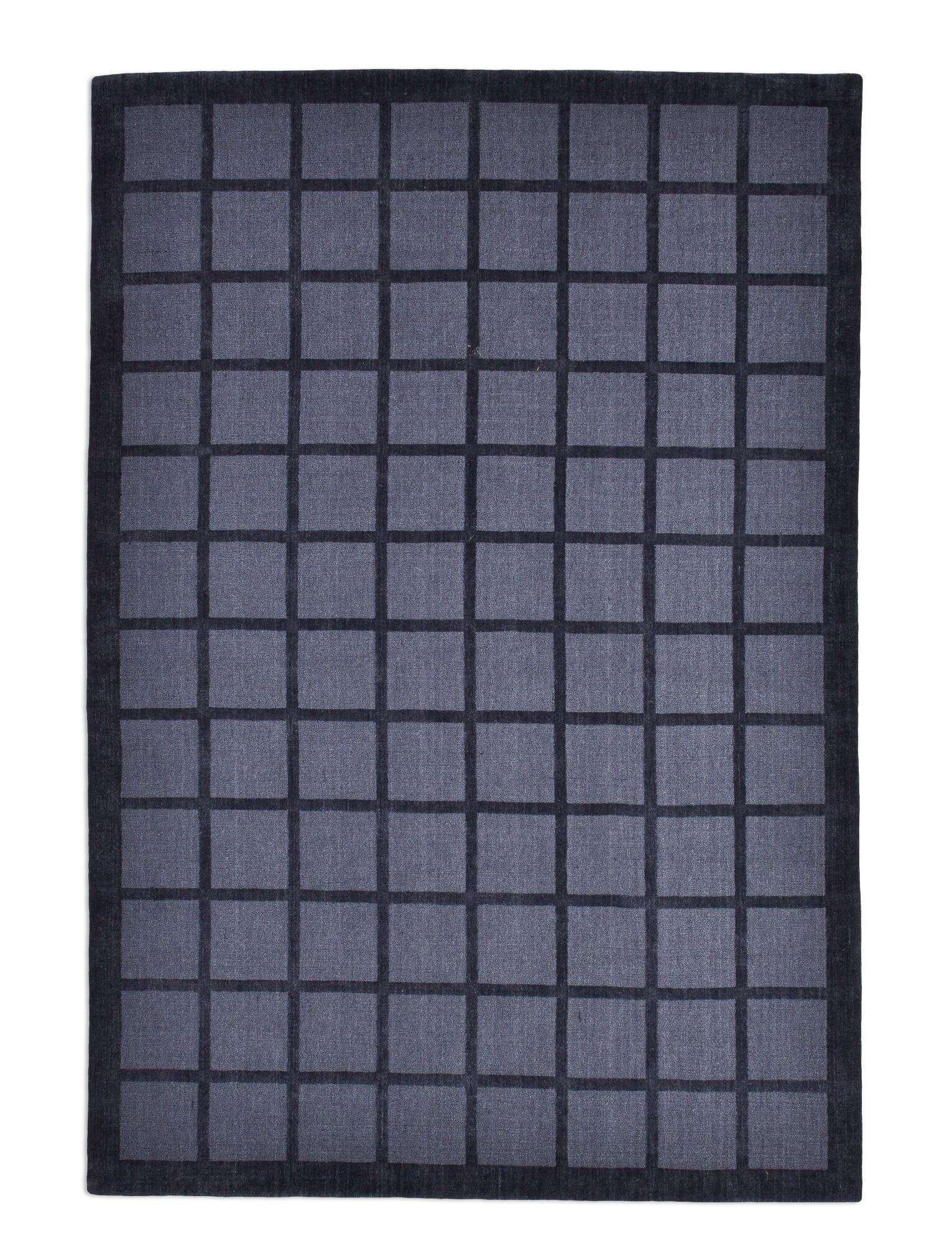 Trend Teppich Taimur 160x230cm Handgearbeitet Schurwolle blau