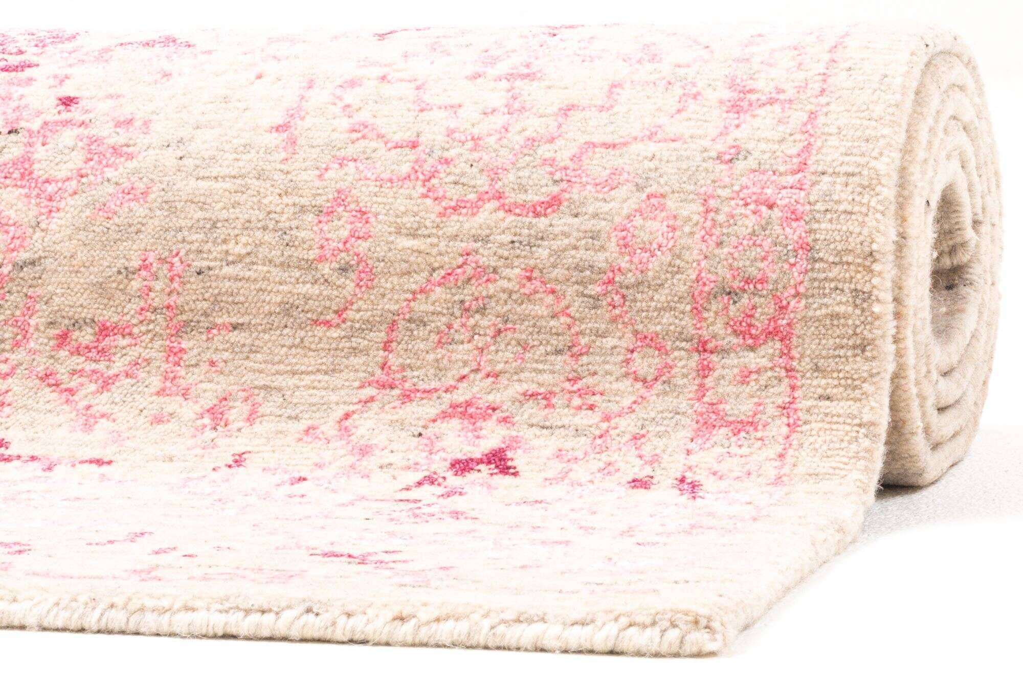 queenscity_zo-2201-17_640silver_408763_11 Vintage Teppich Queenscity 160x230cm Handgeknüpft Wolle Viskose