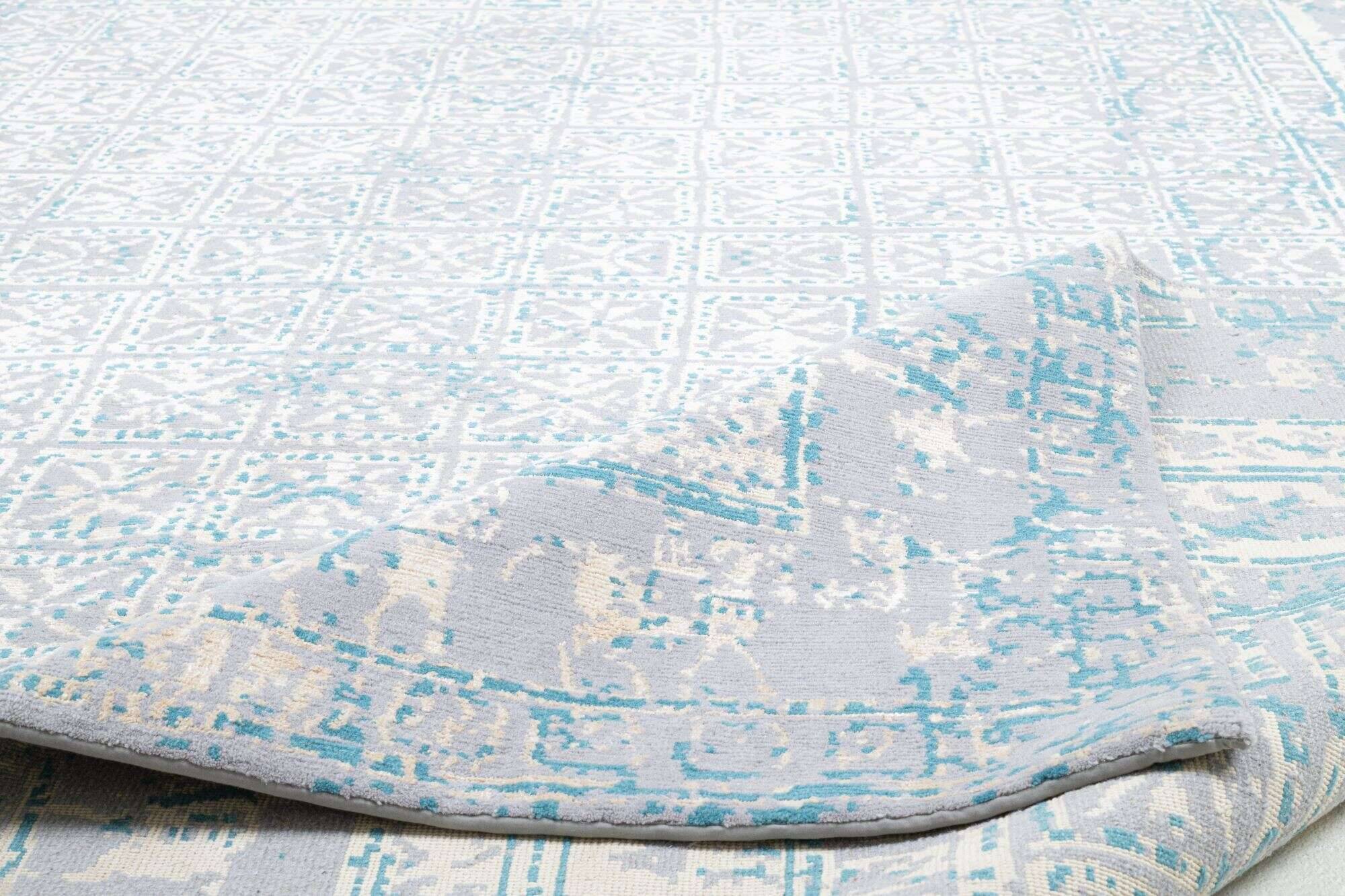 jabusilk60_cx3259_706lightblue_405012_9 Nepal Teppich Jabu Silk 60 Wolle Seide Design 251x303cm
