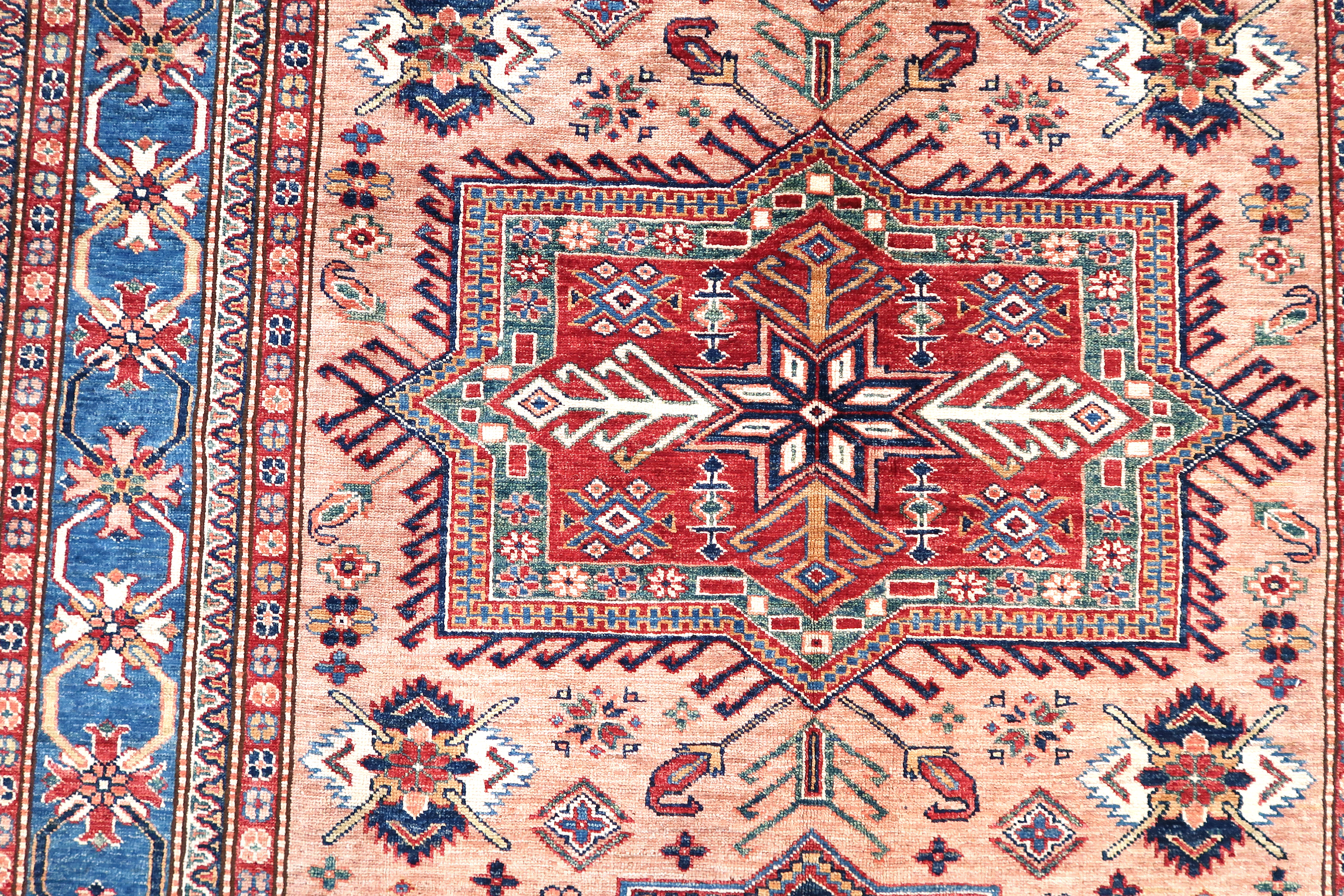 Kazak super Orientteppich Handgeknüpft 166 x244 cm Schurwolle