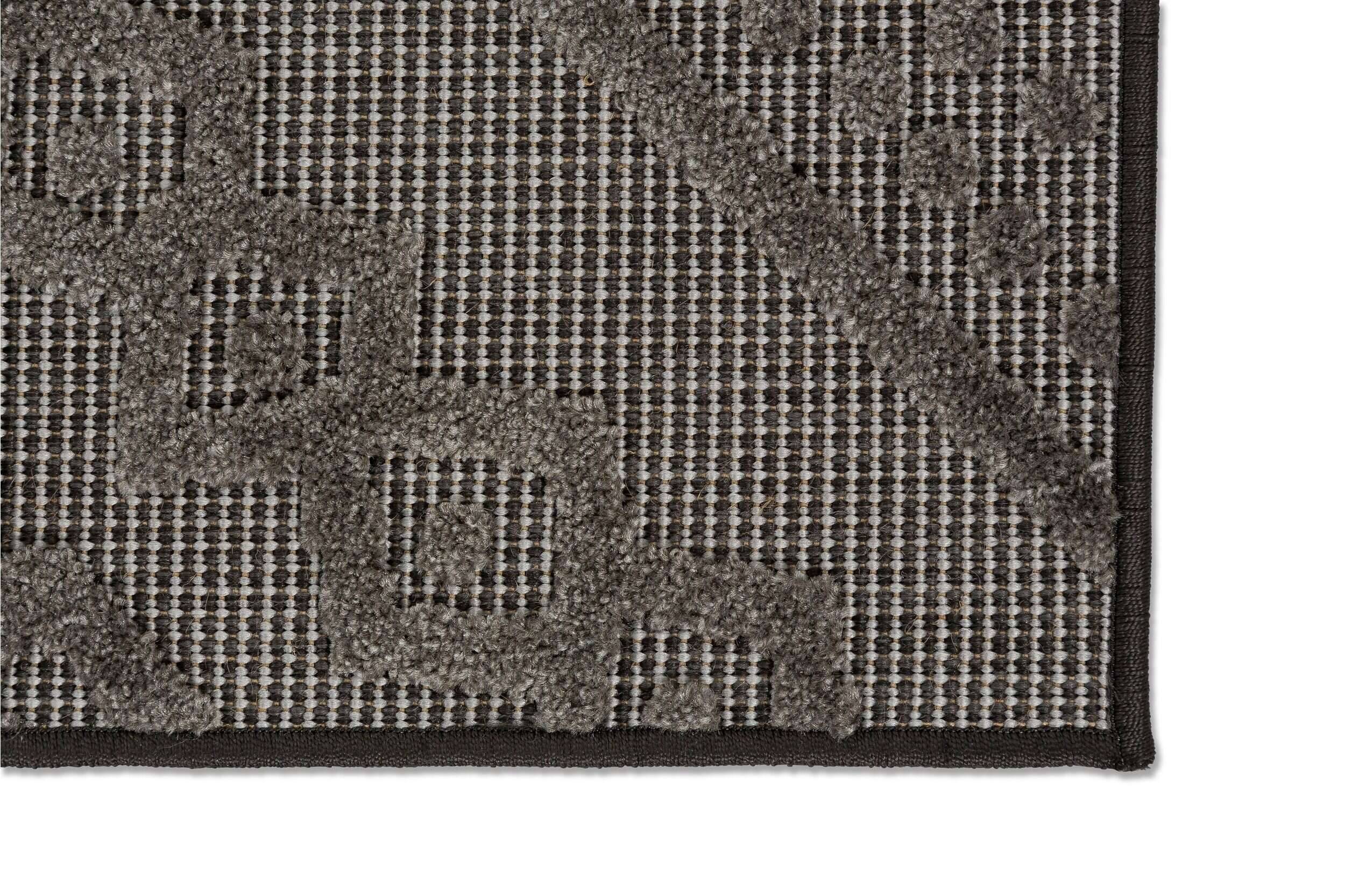 Spring 6302-211-004 In- und Outdoor Flachgewebe Teppich Modern Grau