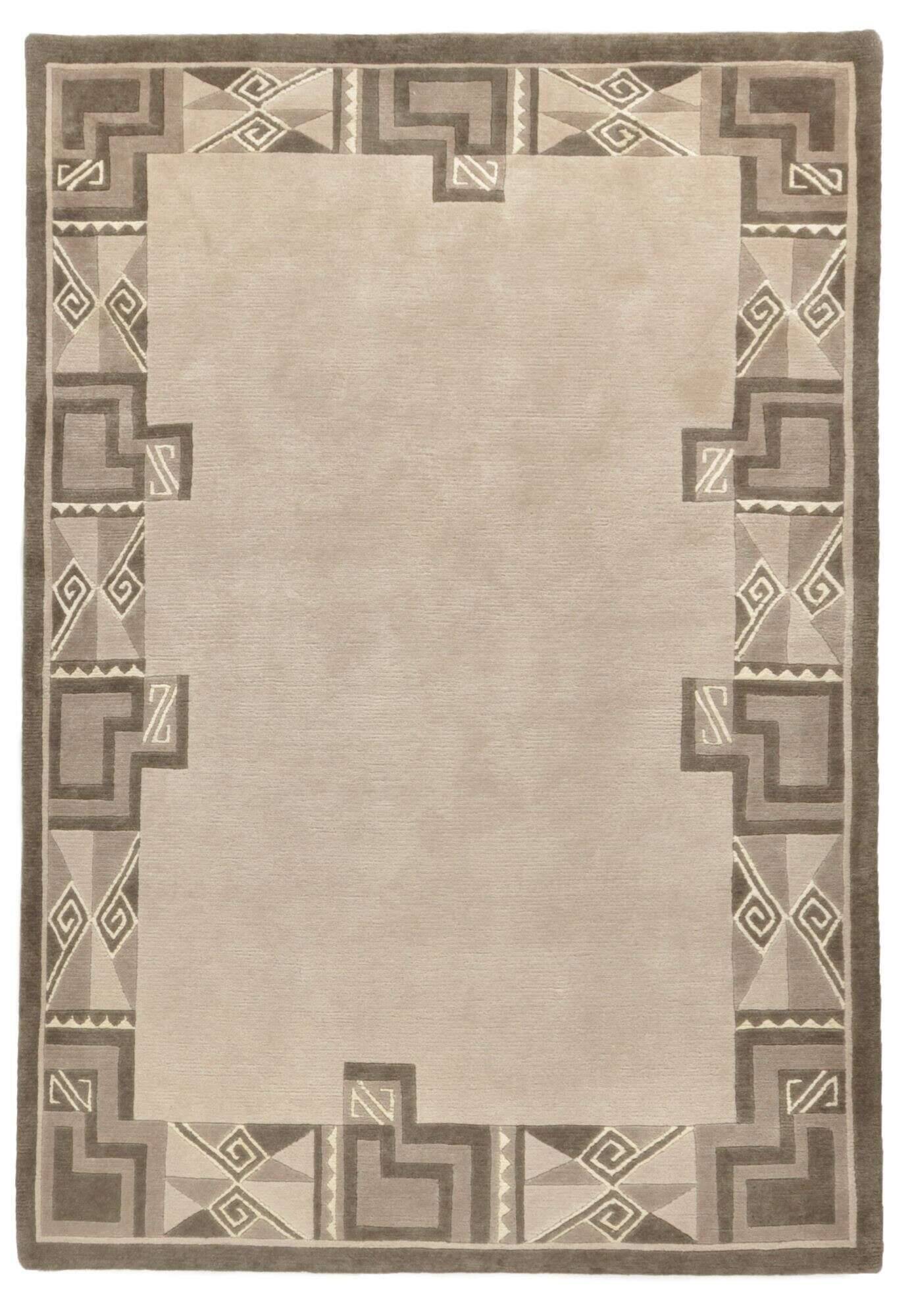 tibetlife_bt263_653greymulti_110185_1 Nepal Tibet Teppich Gurkha beige Wunschmaß