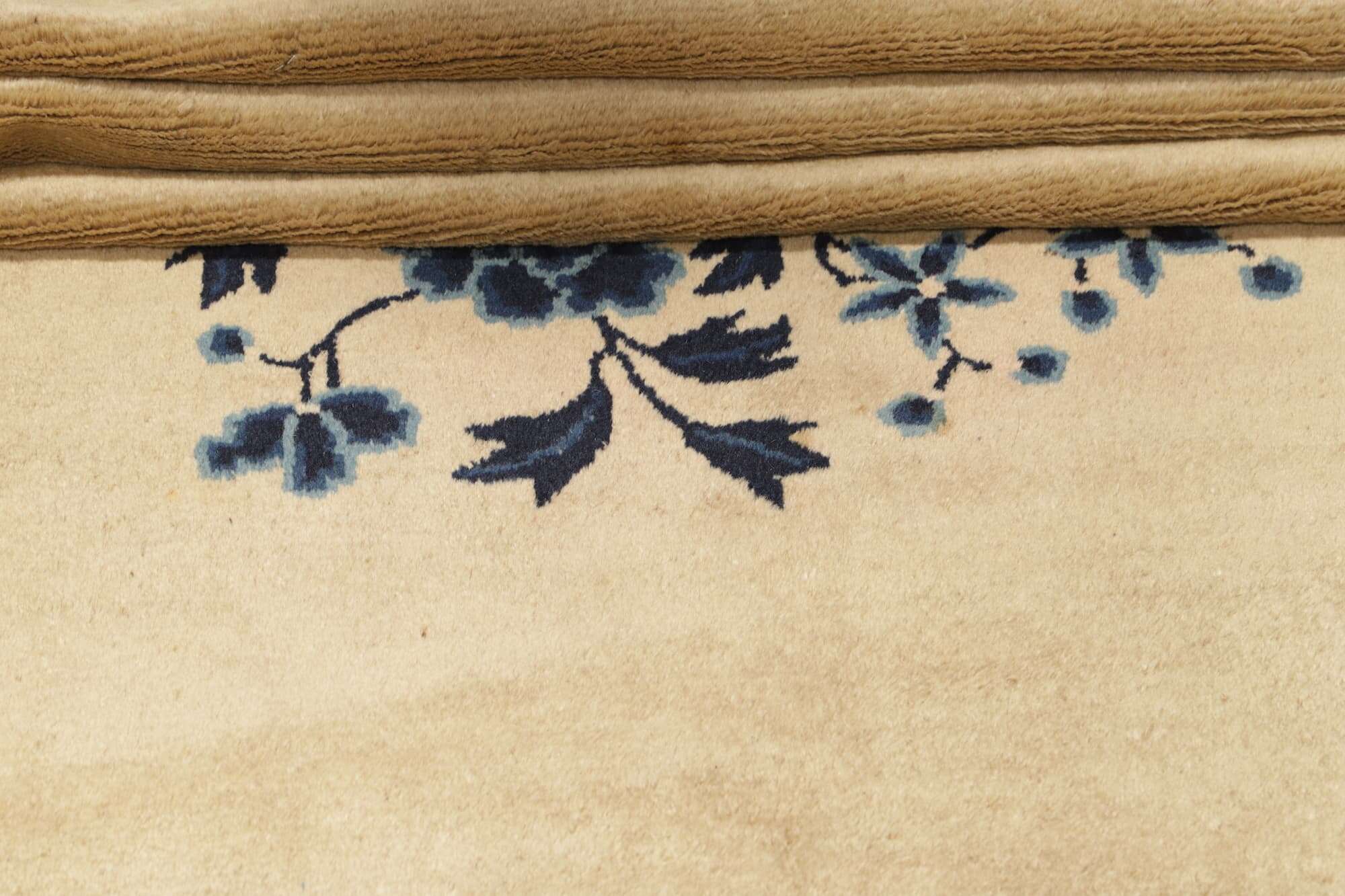 Teppich China Antik ca 120x180 cm Handgeknüpft Wolle Oval
