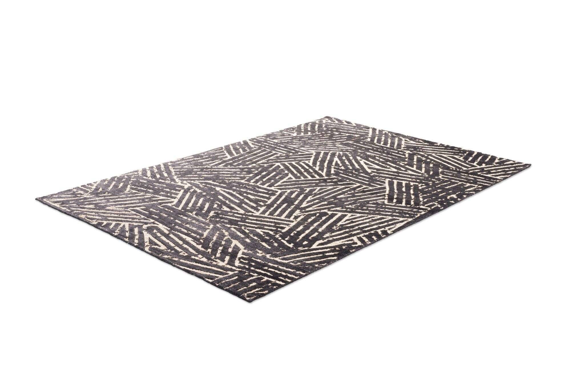 phoenix_zo-2321-19_600black_416744_2 Moderner Designteppich Phoenix 160x230cm Handgeknüpft Teppich Trends