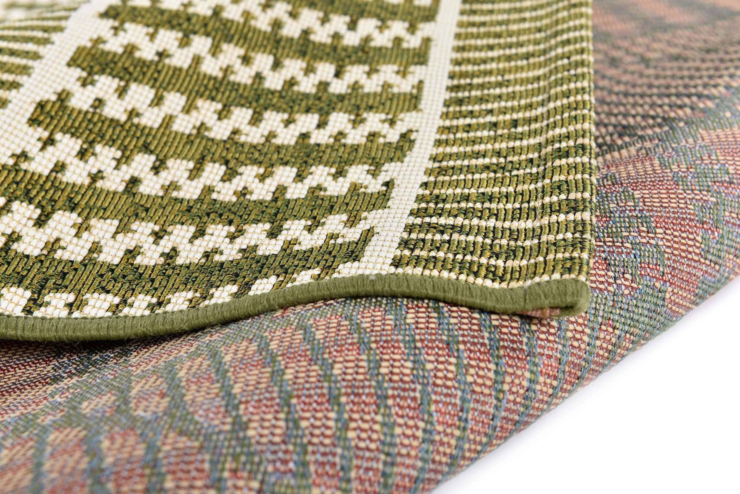 FunkyOutdoor_Geometric_300green_426424_9 Tom Tailor FUNKY IN- OUTDOOR Teppich Geometric Flachgewebe