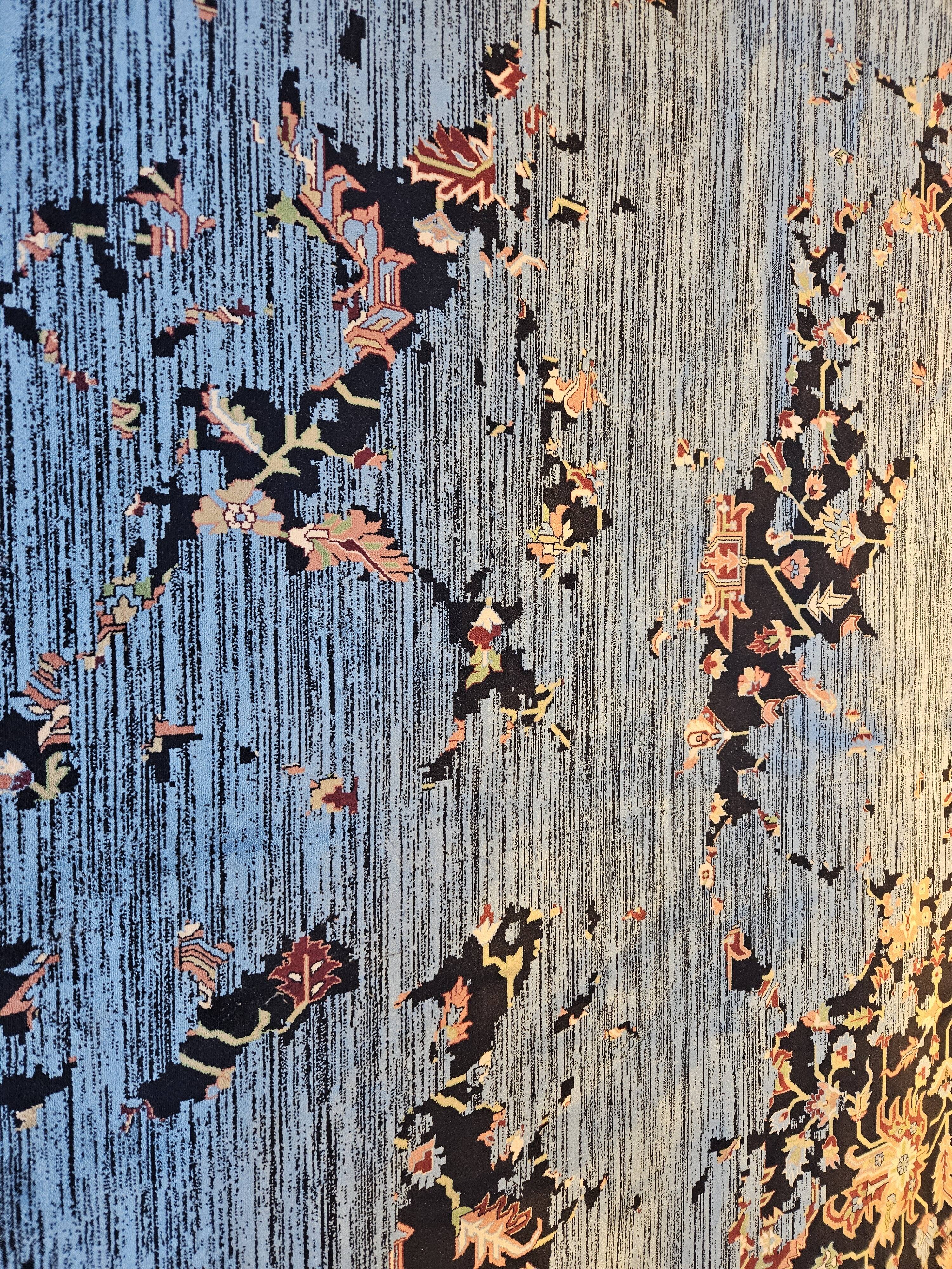 Modern Orientteppich 200x300 cm blau-multi "EINZELSTÜCK" Modern Orientteppich 200x300 cm blau-multi "EINZELSTÜCK"