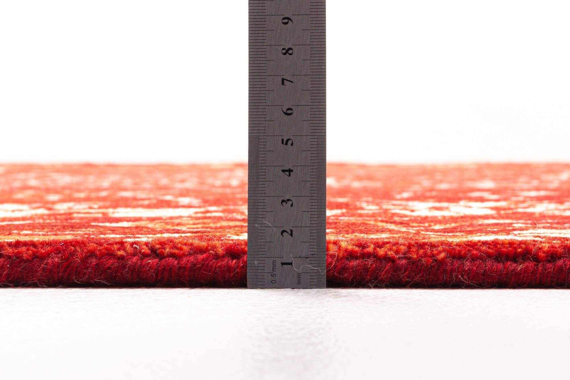 queenscity_zo-2200-17_200red_408764_5 Vintage Teppich Queenscity 160x230cm Handgeknüpft Wolle Viskose rot