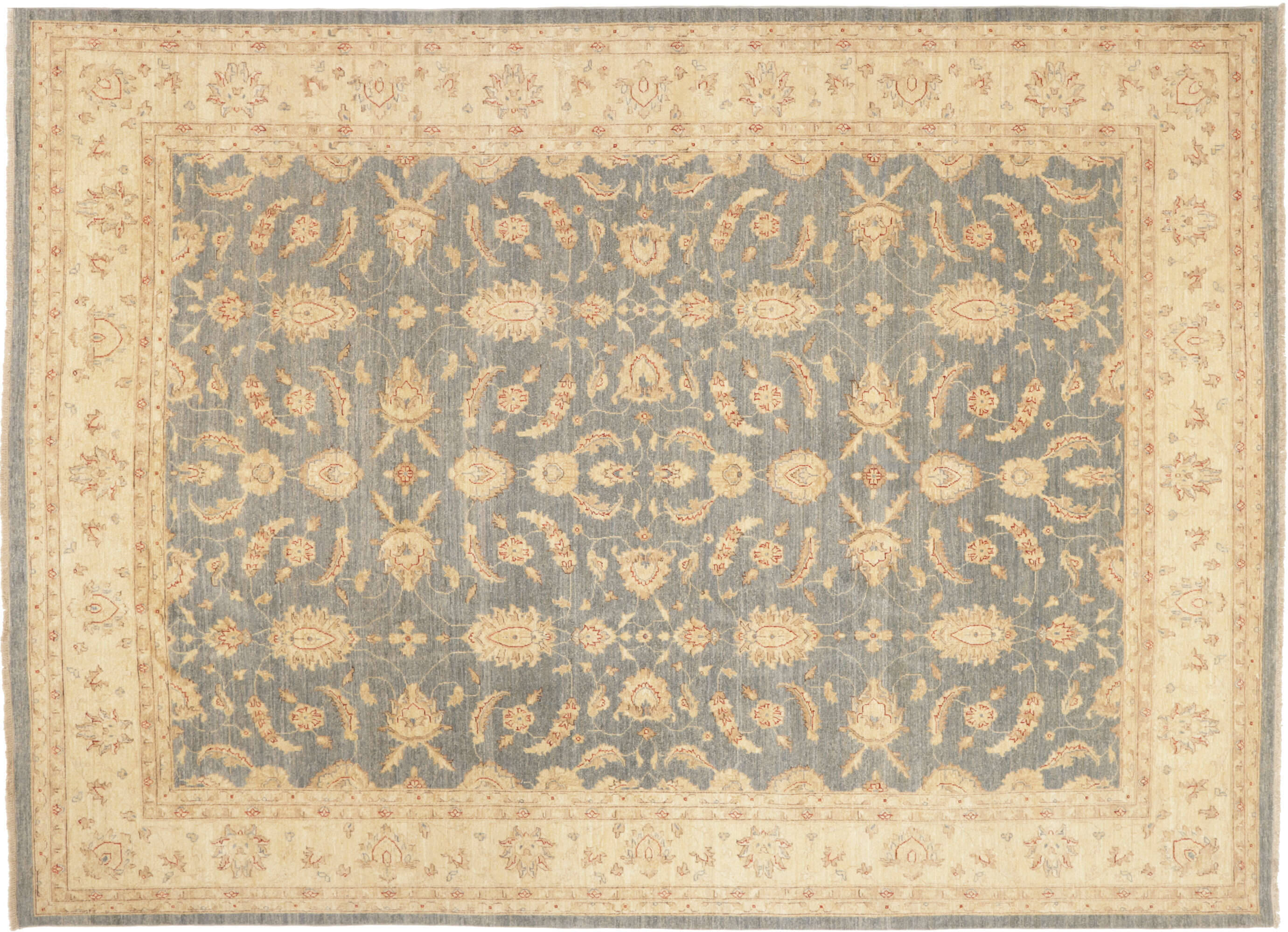 RSN359192-00001b9ytNj13SbelI Teppich Ziegler 293x398cm Orientteppich grau Handgeknüpft Wolle