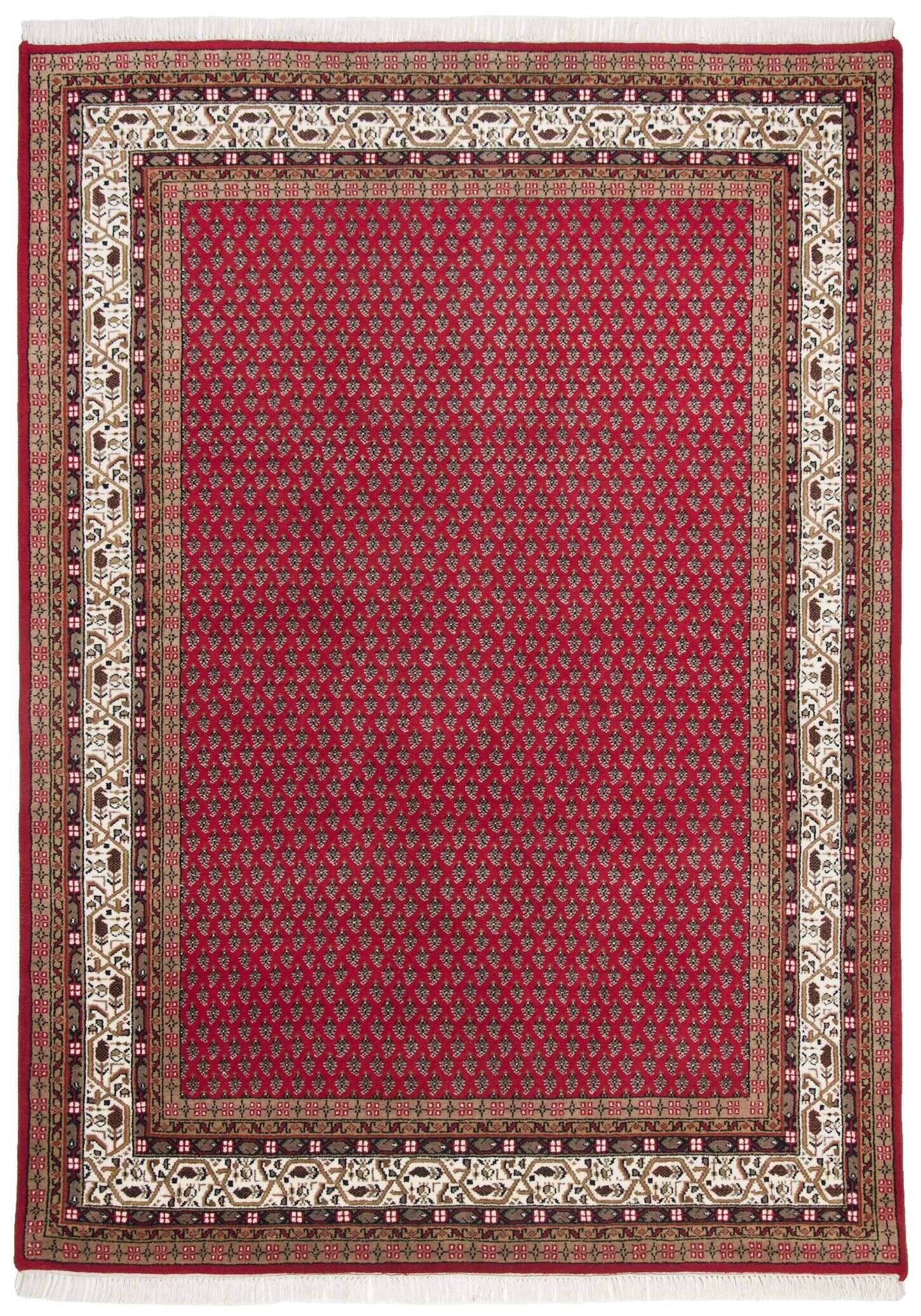 chandi_mir_redcream_100346_1 Chandi Mir 7/52 Handgeknüpft Reine Wolle