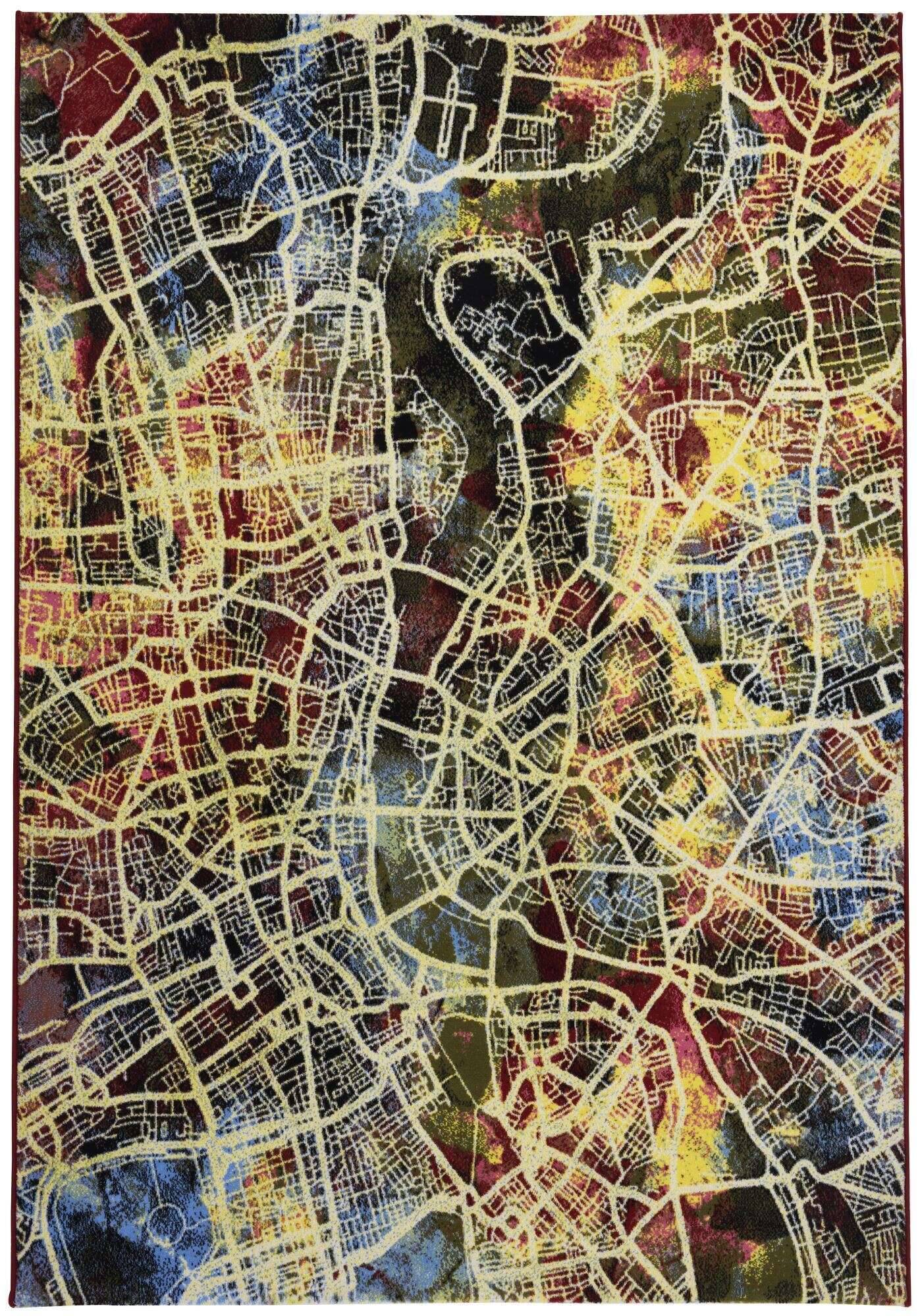 Design Teppich Galerie 615 Schurwolle Naturteppich