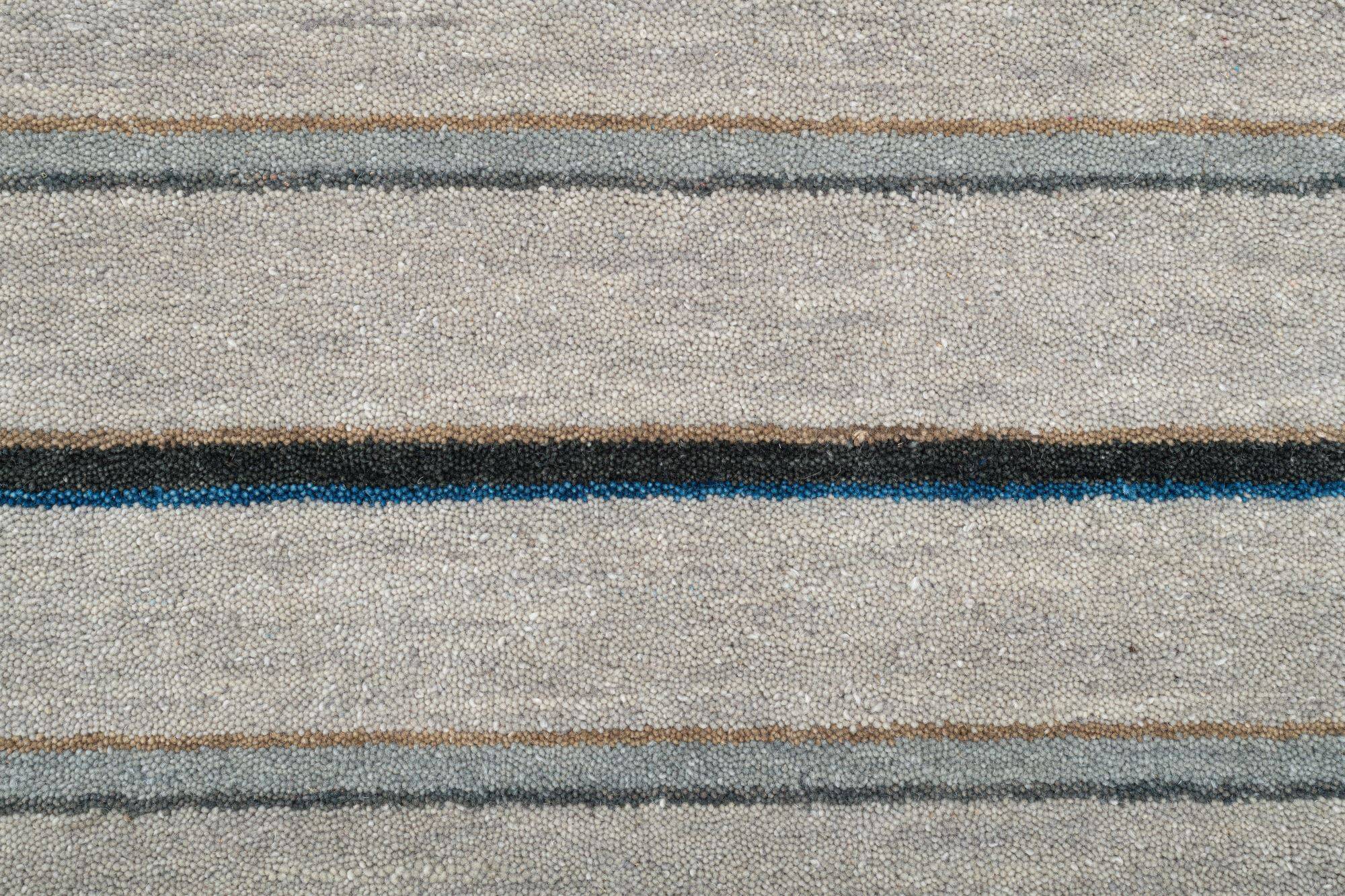 Handgewebter Teppich Haltu Super Noir Schurwolle 160x230cm