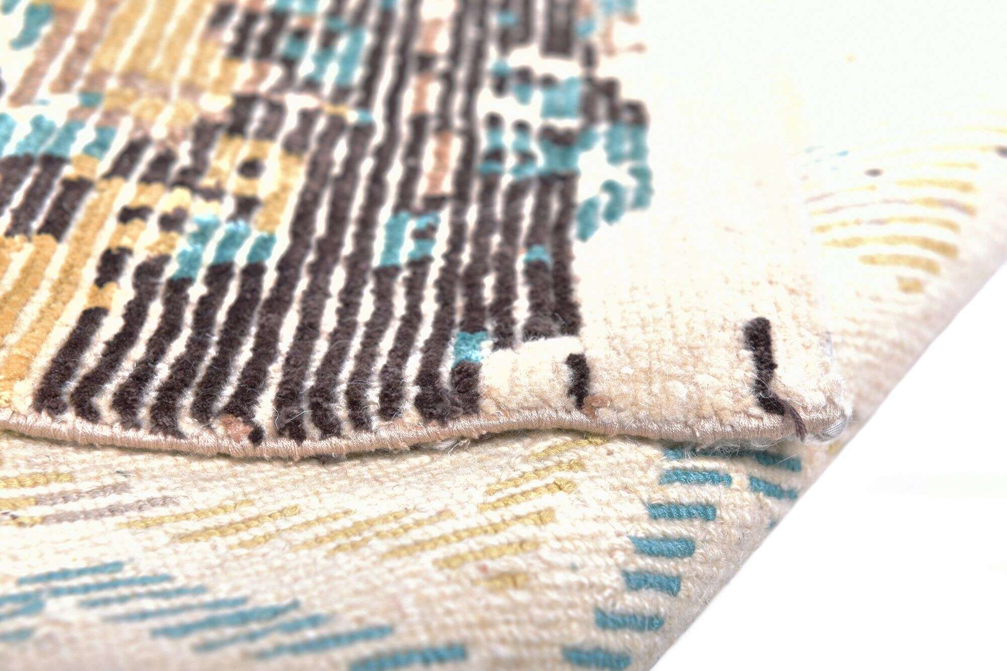 Nepal Teppich Rib Eye Silk 60 Wolle Seide Design Unikat 244x306cm