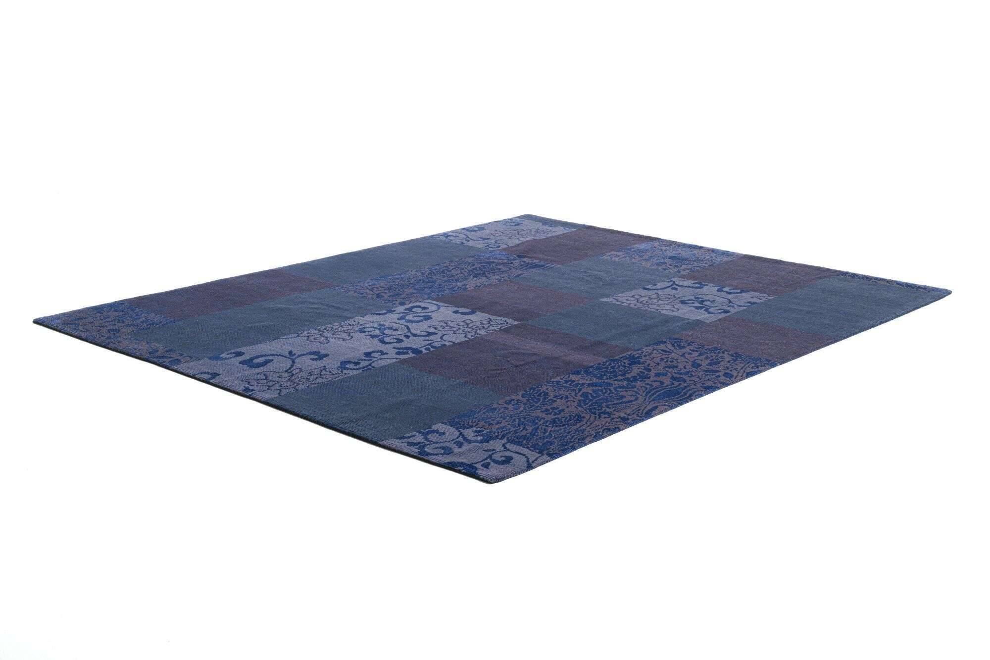 ribeyesilk60_c504_703blue-multi_110626_2 Nepal Teppich Rib Eye Silk 30 Wolle Seide Design Unikat 259x306cm