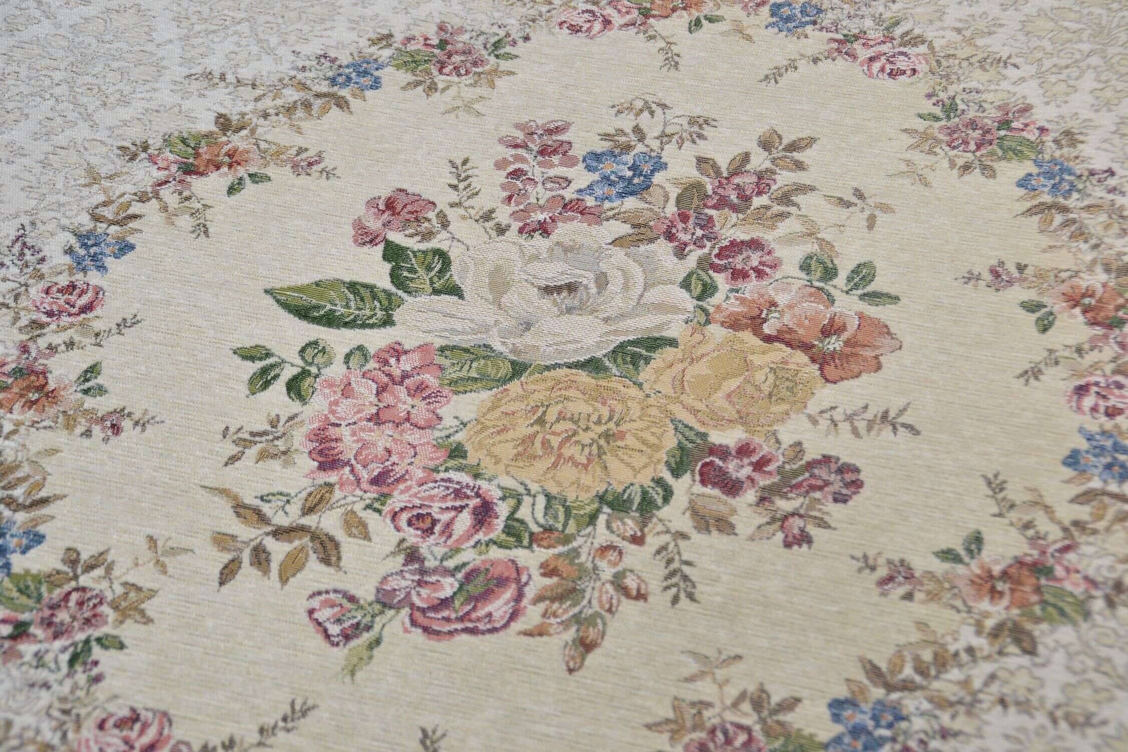 Flomi_Florence_beige550_405689_6 Moderner Teppich Flomi Florence Teppich Blumen