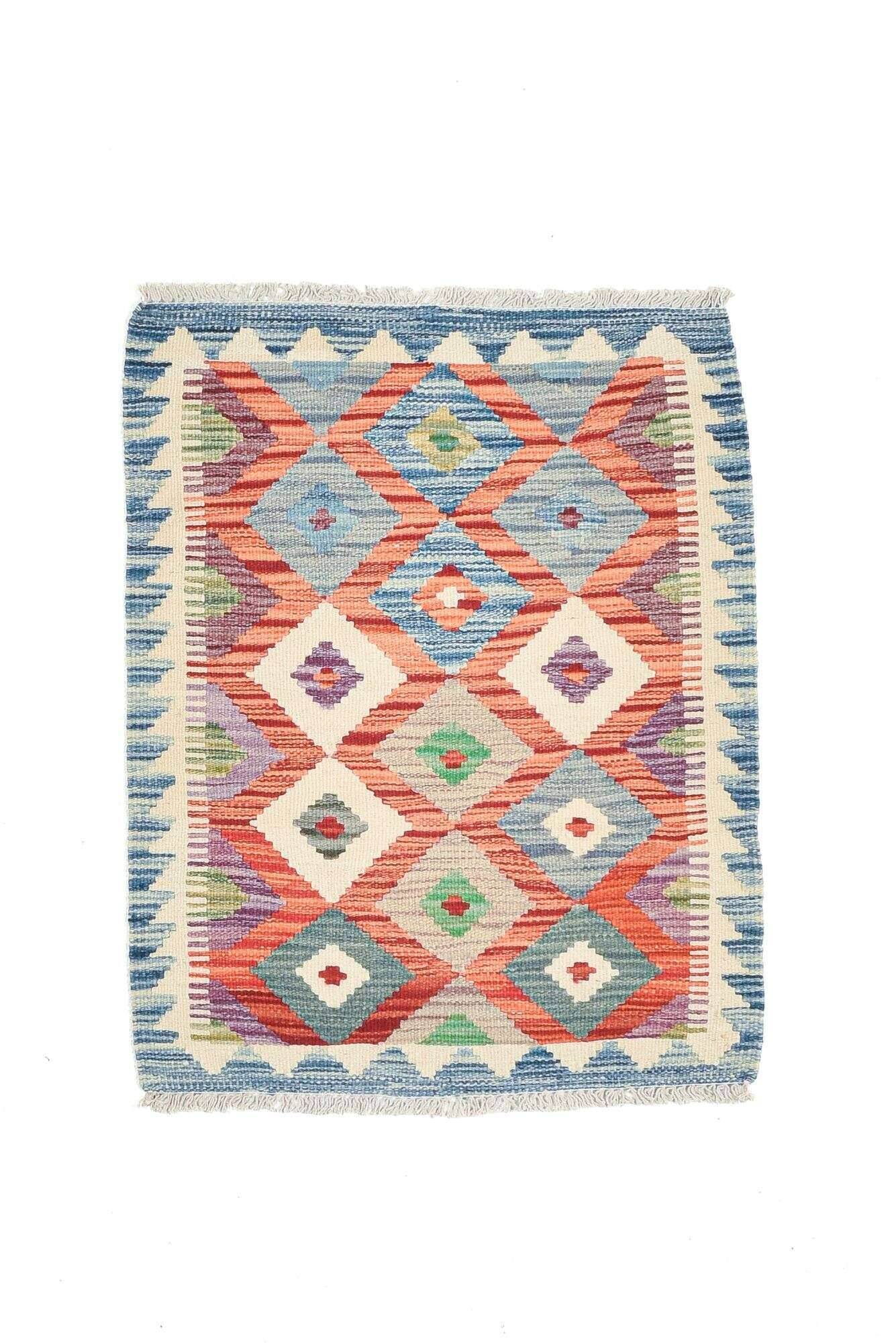 tablashah_3283_800multicolor_434902_1 Handgewebter Kelim Teppich Tablashah Schurwolle bunt 066x084cm