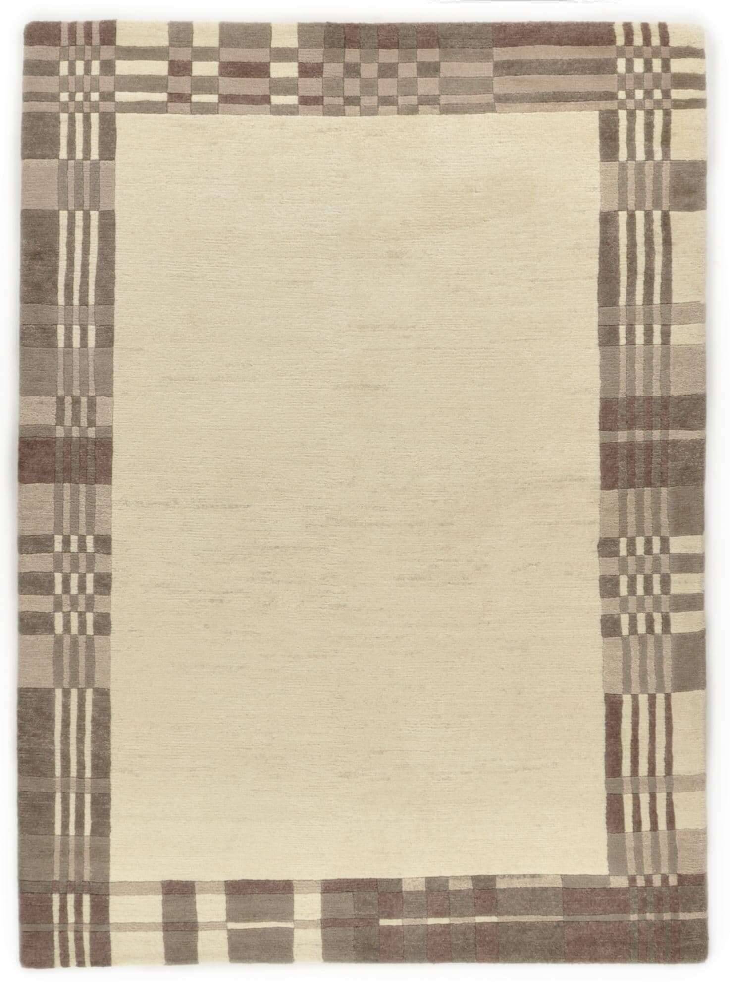 Talonga_RS585_523coffeemulti_110367_1xyvIw749433wu Handgeknüpfter Nepalteppich beige Talonga ca: 163x232 cm