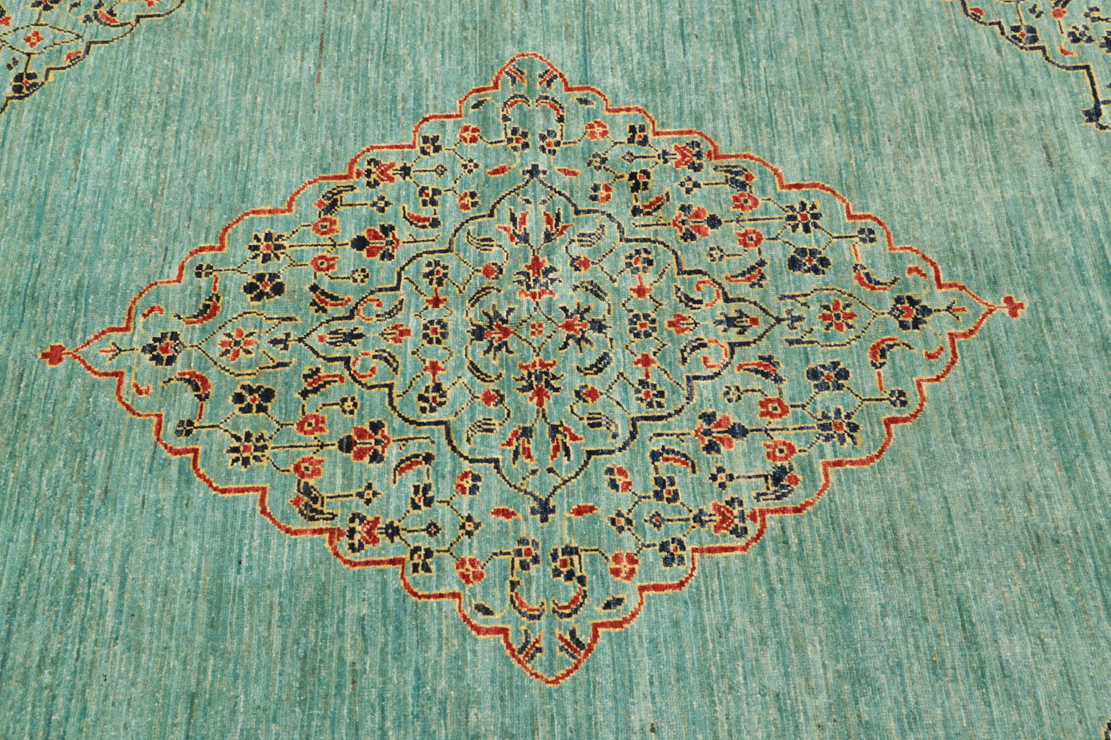 Ziegler Teppich 173x242 cm Orientteppich grün Handgeknüpft Wolle