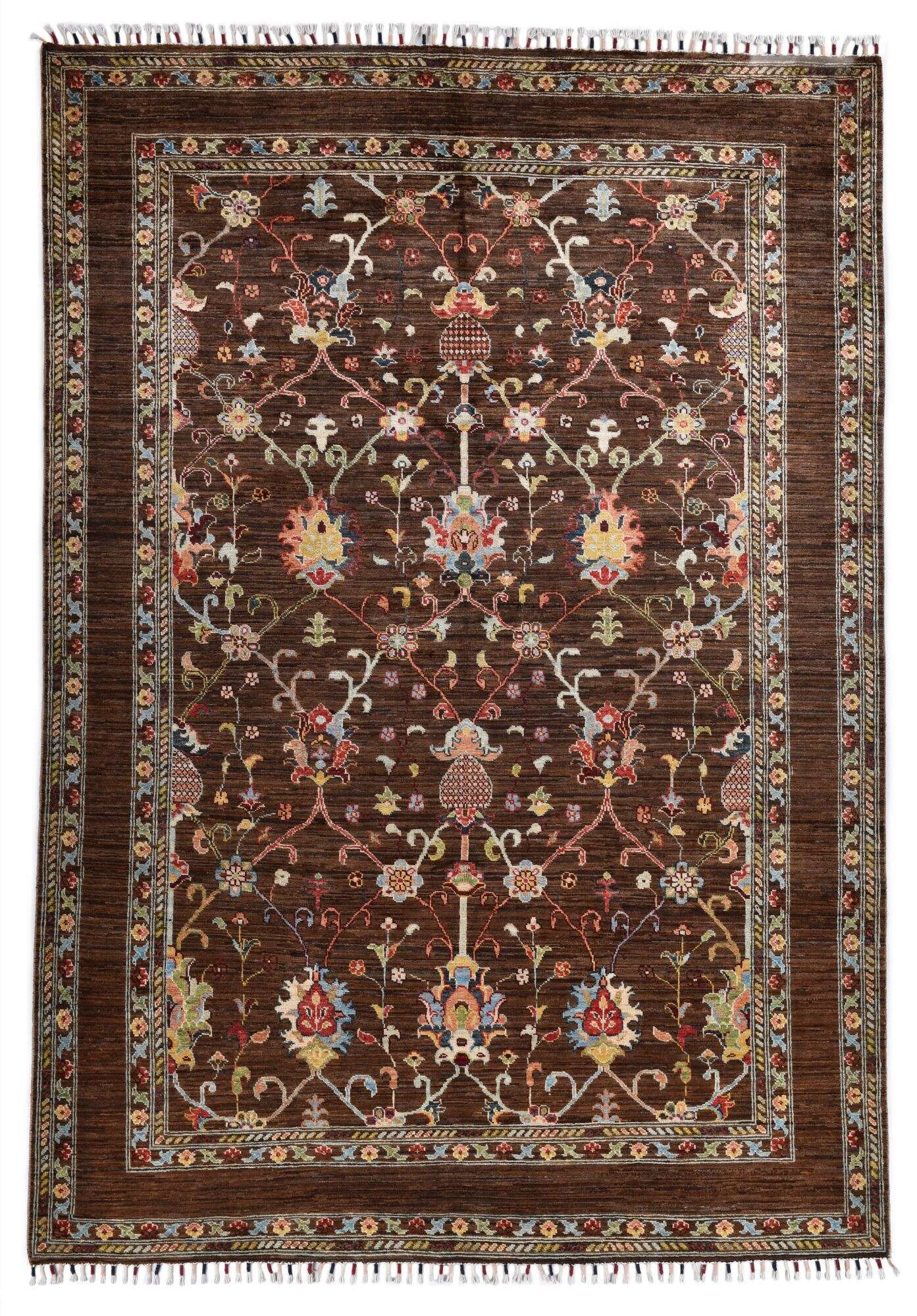 Kandashah Ziegler-Teppich ca: 167 x 241 cm Hochwertiger Teppich aus Pakistan