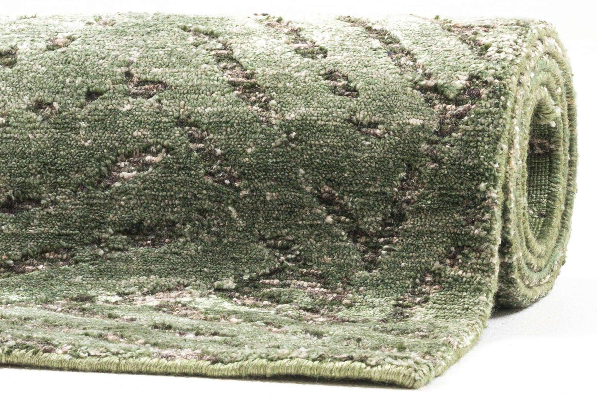 phoenix_zo-2321-19_300green_418201_11 Moderner Teppich 160x230cm Phoenix Handgeknüpft Grün