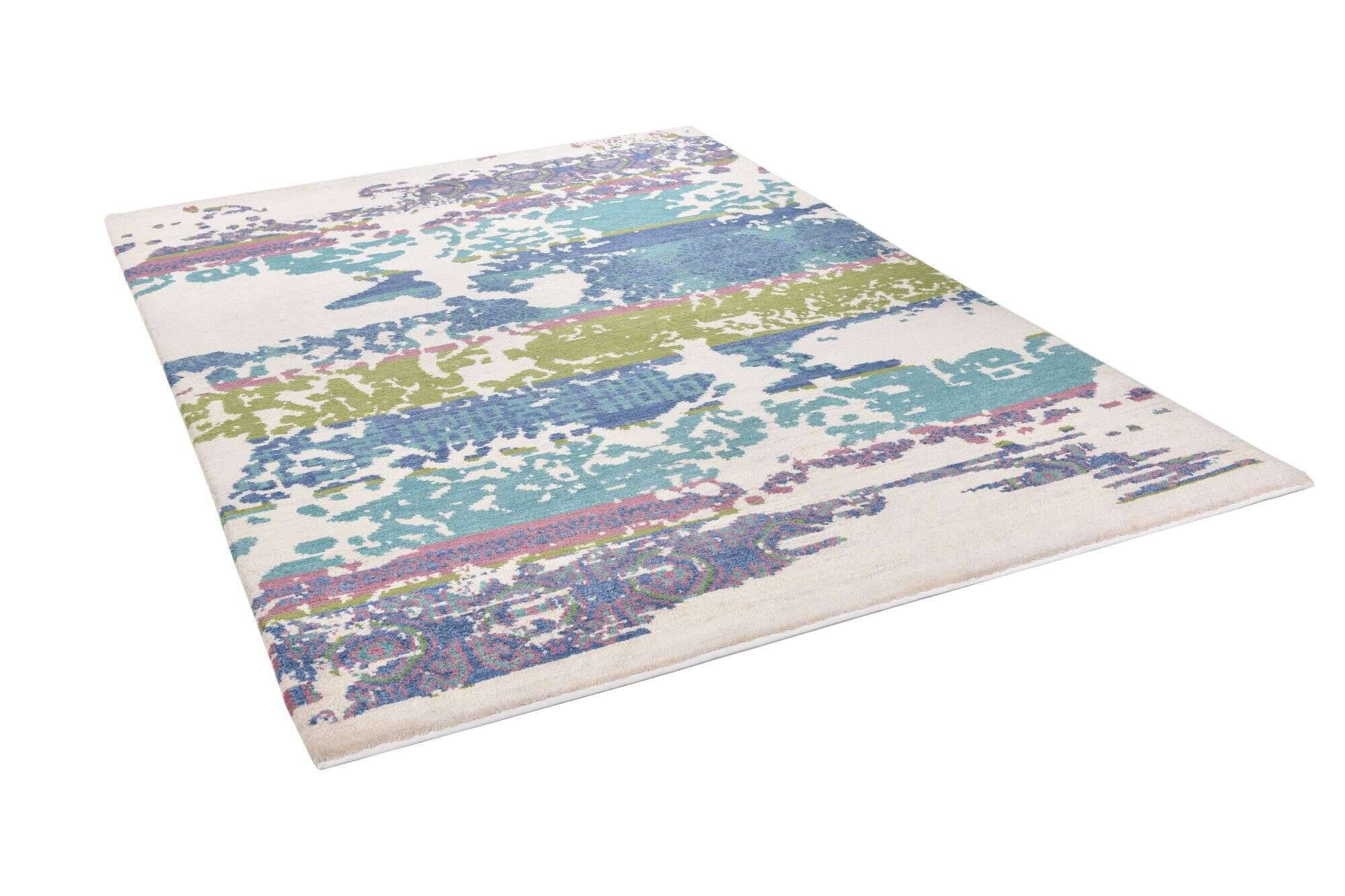 sangri_rs599_565bluecream_110791_2 Sangri Nepal Teppich reine Wolle Wunschmaß