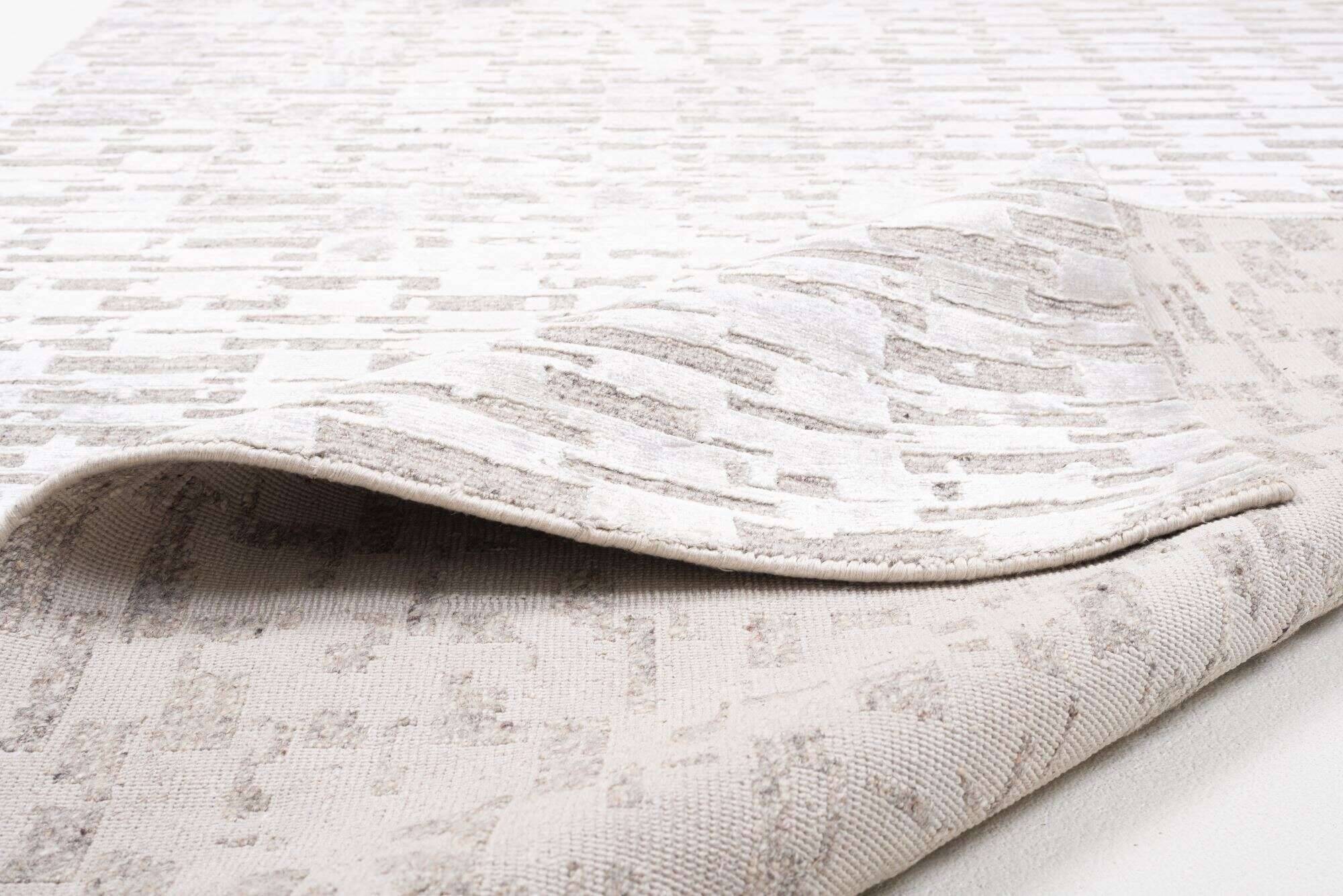 victoria_zo-2749-18_650grey_415391_9 Victoria Moderner Teppich 160x230cm Viskose Wolle beige mit grau
