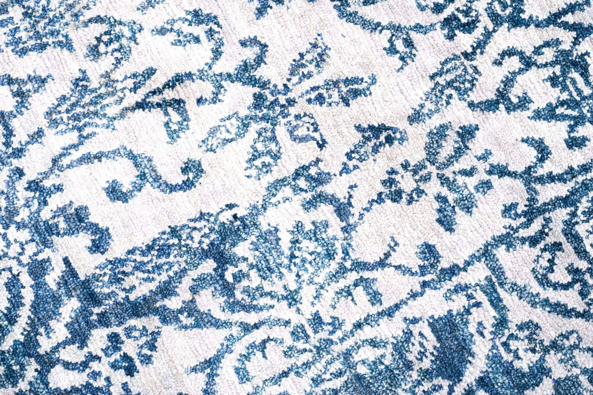 queensland_4728_701blue_404887_3 Vintage Teppich Queensland 160x230cm Handgeknüpft Viskose blau