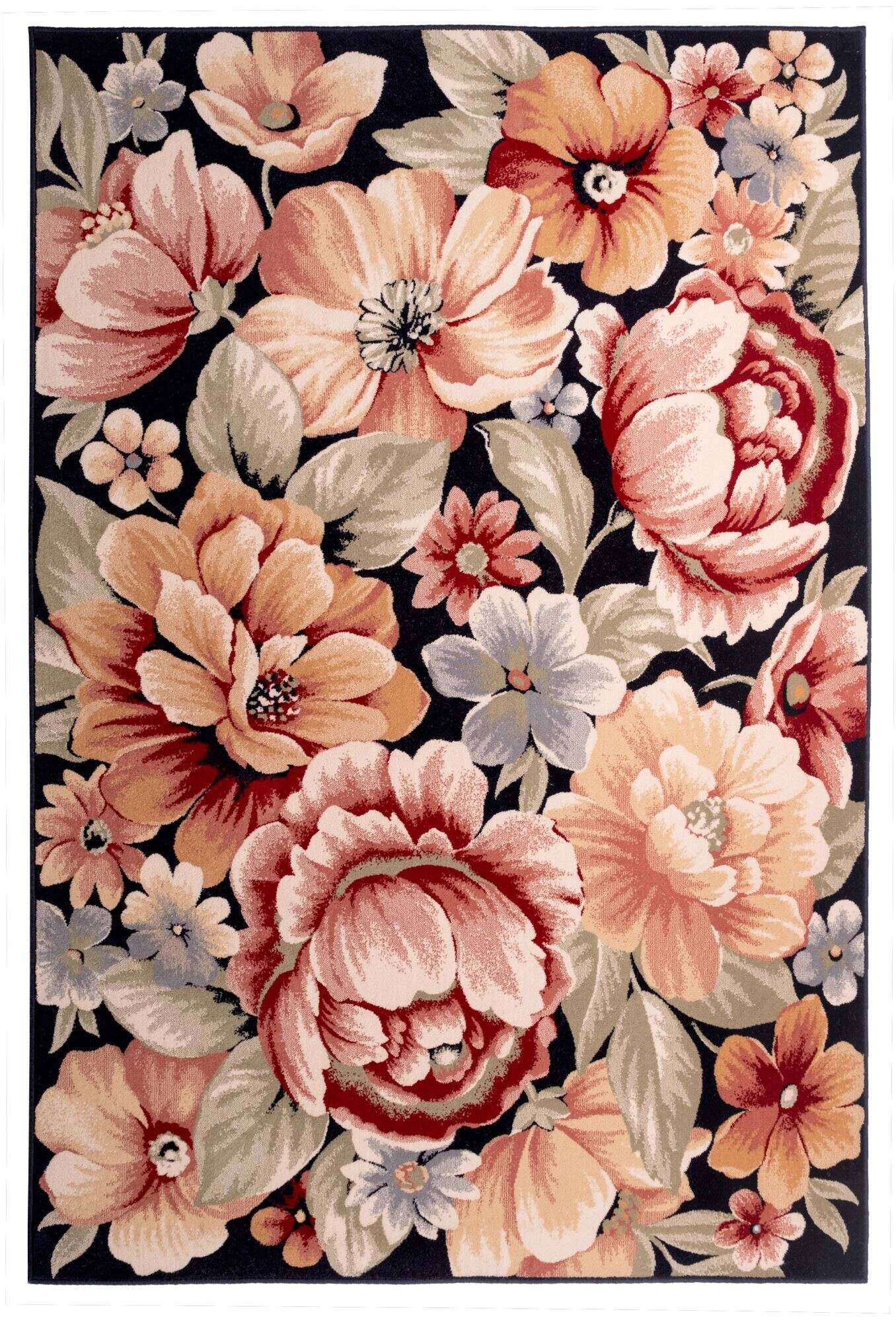 Floresti_7091_800multi_722835_1-1 Blumen Teppich Floresti 7091 Webteppich reine Wolle