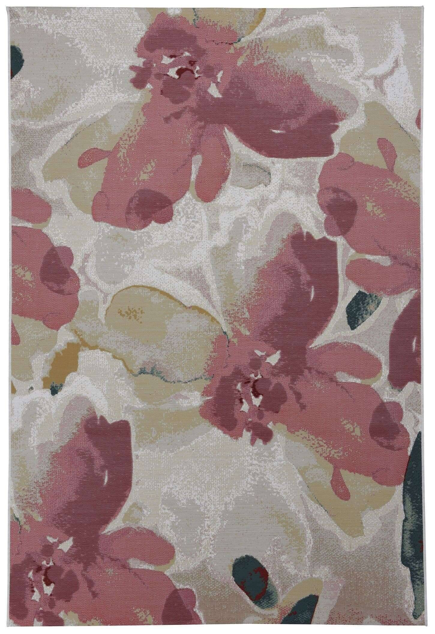 Garden_Blossom_rose-ivory_1 Outdoor Teppich Garden Blossom 255 rosa Blumen Teppich