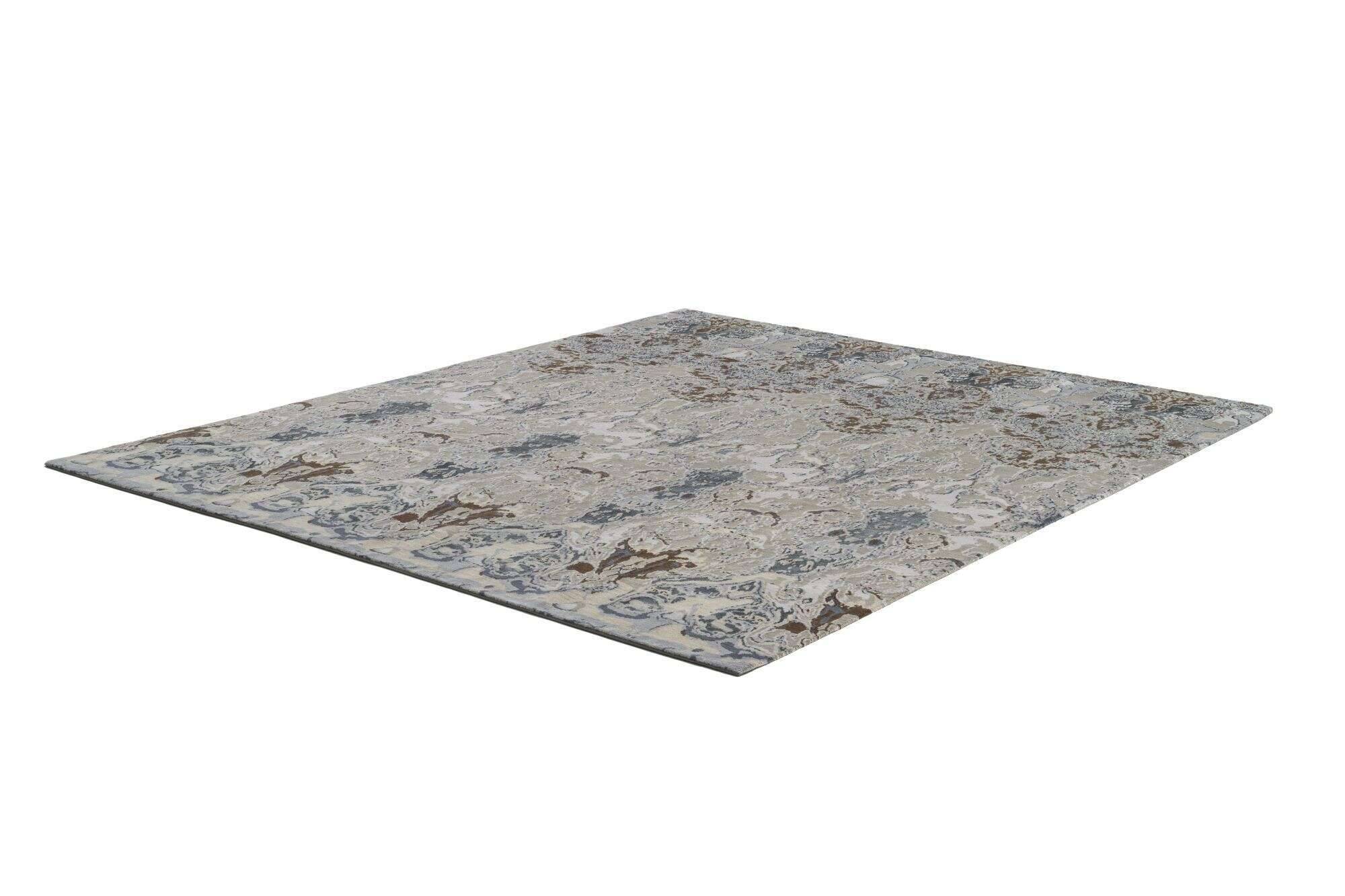 jabusilk30_c2306_655grey-multi_111123_2 Nepal Teppich Jabu Silk 30 Wolle Seide Design Teppich 245x298cm