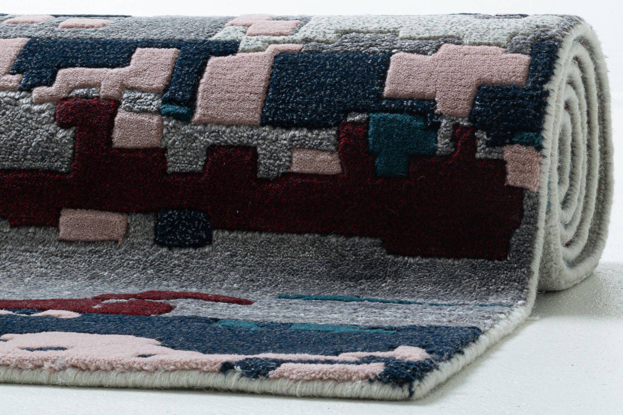 Moderner Designteppich Maringa 160x230cm Handgeknüpft Wunschmaß Moderner Designteppich Maringa 160x230cm Handgeknüpft Wunschmaß