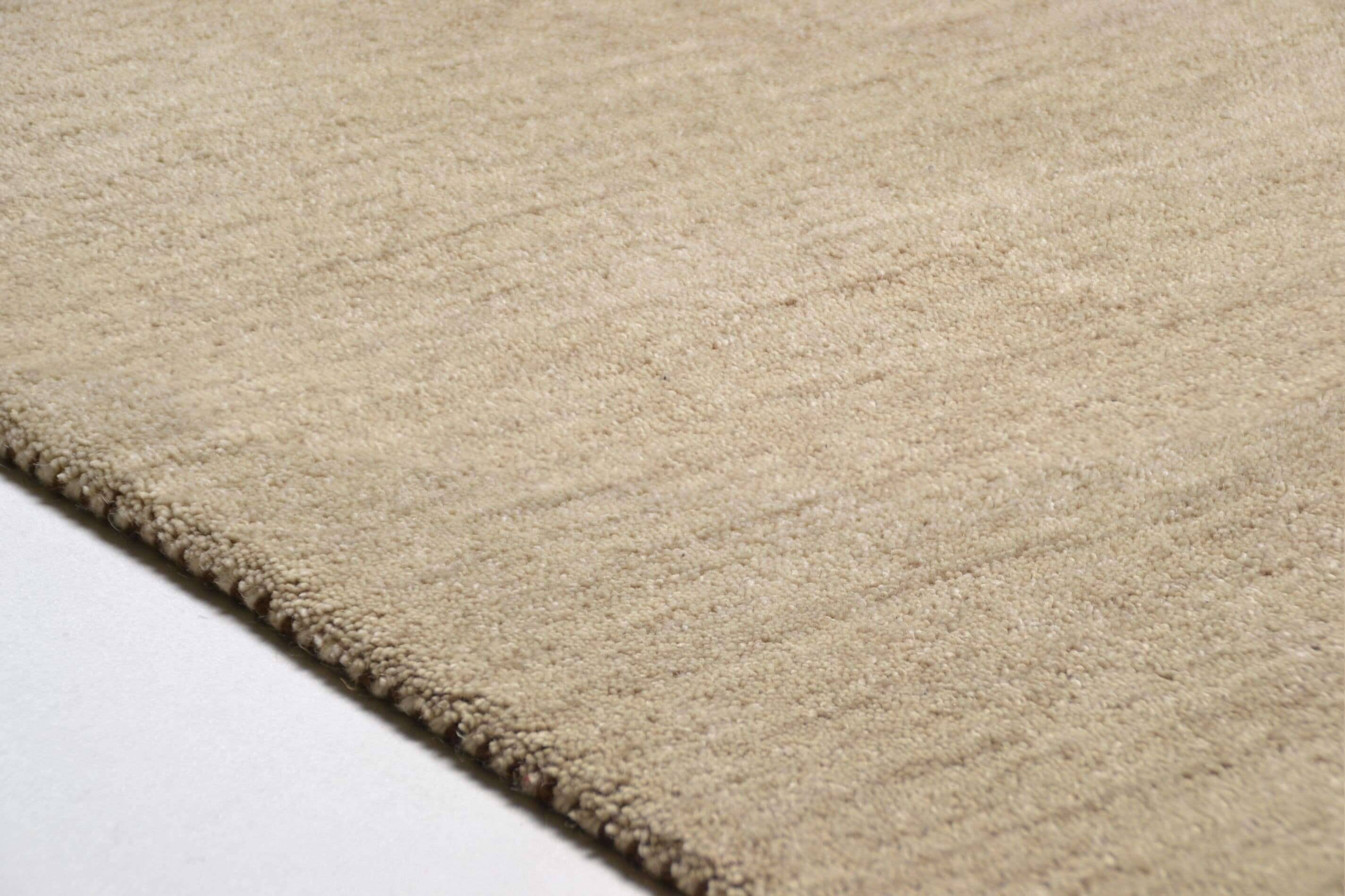 Haltu_uni_551beige_121793_3 Teppich Haltu Einfarbig reine Wolle Teppich Natur